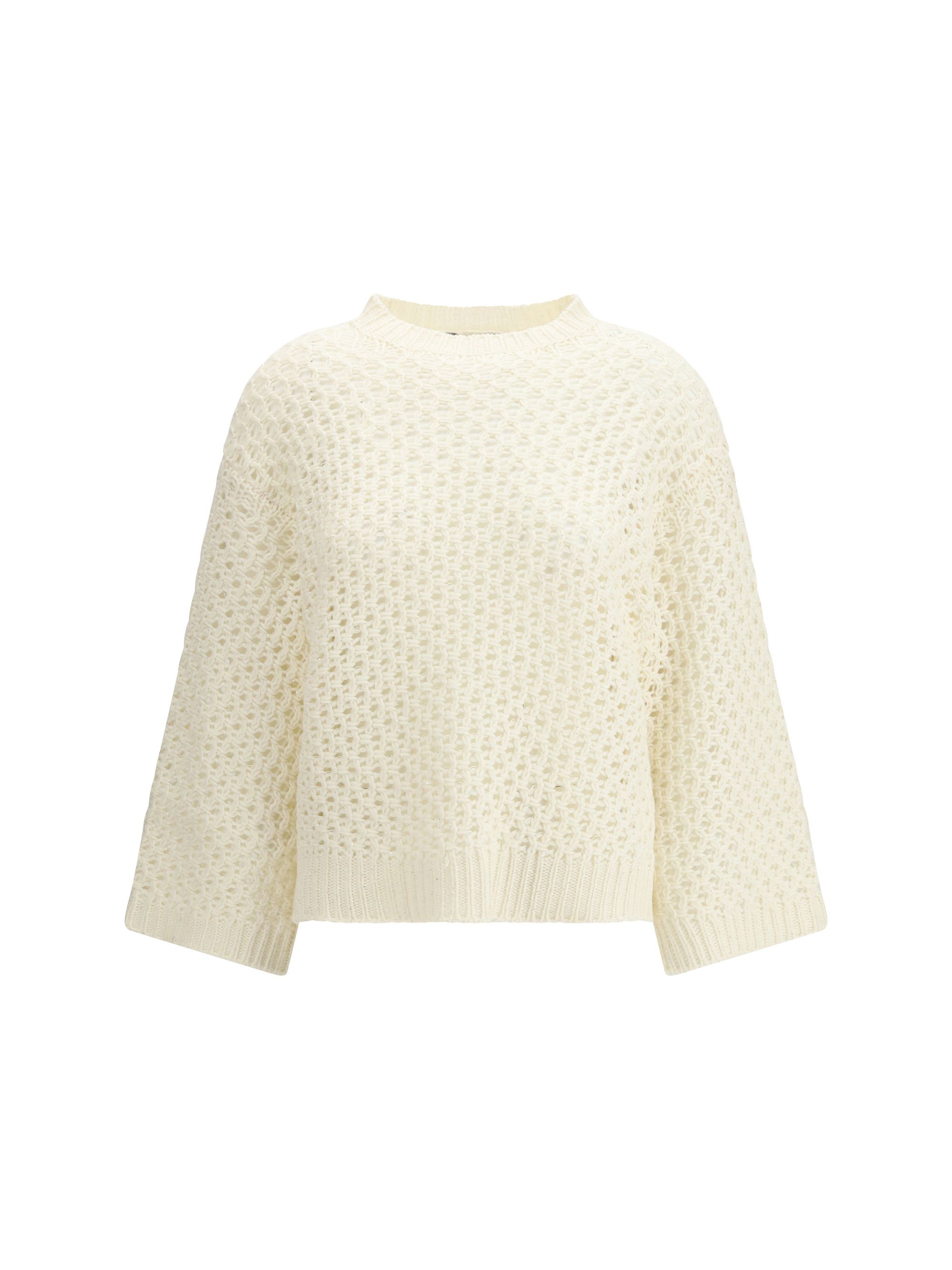 Fabiana Filippi Jumper crafted from Platinum yarn with micro sequins Size M / US 6-8 / IT 42-44 - 1 Thumbnail
