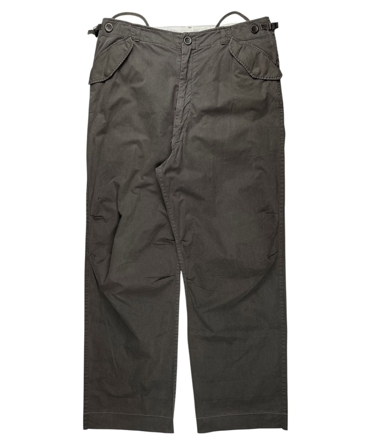 Rick Owens SS06 Rick Owens M65 Cargo Pocket Wide Leg Flight Pants Size US 32 / EU 48 - 1 Thumbnail
