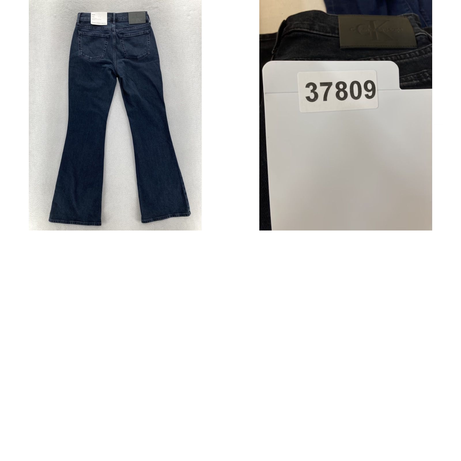 Calvin Klein Calvin Klein Jeans Womens 26 Flare Jeans Dark Blue Denim Stretch 90s Retro Vintage Style Women Size 26" / US 2 / IT 38 - 10 Thumbnail