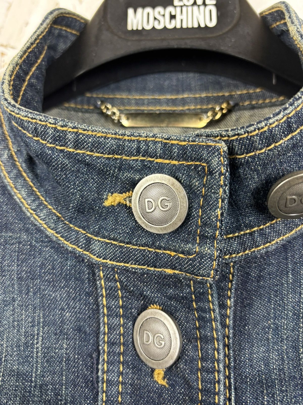 Dolce & Gabbana Dolce & Gabbana Blue Washed Denim Button Up Jeans Jacket Size XS / US 0-2 / IT 36-38 - 3 Thumbnail