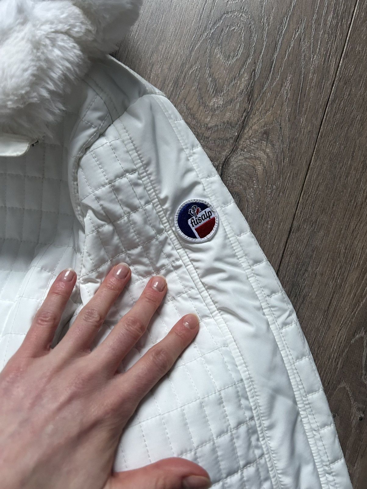 Fusalp Fusalp white ski city jacket with belt new XL 42 Size XL / US 12-14 / IT 48-50 - 3 Thumbnail