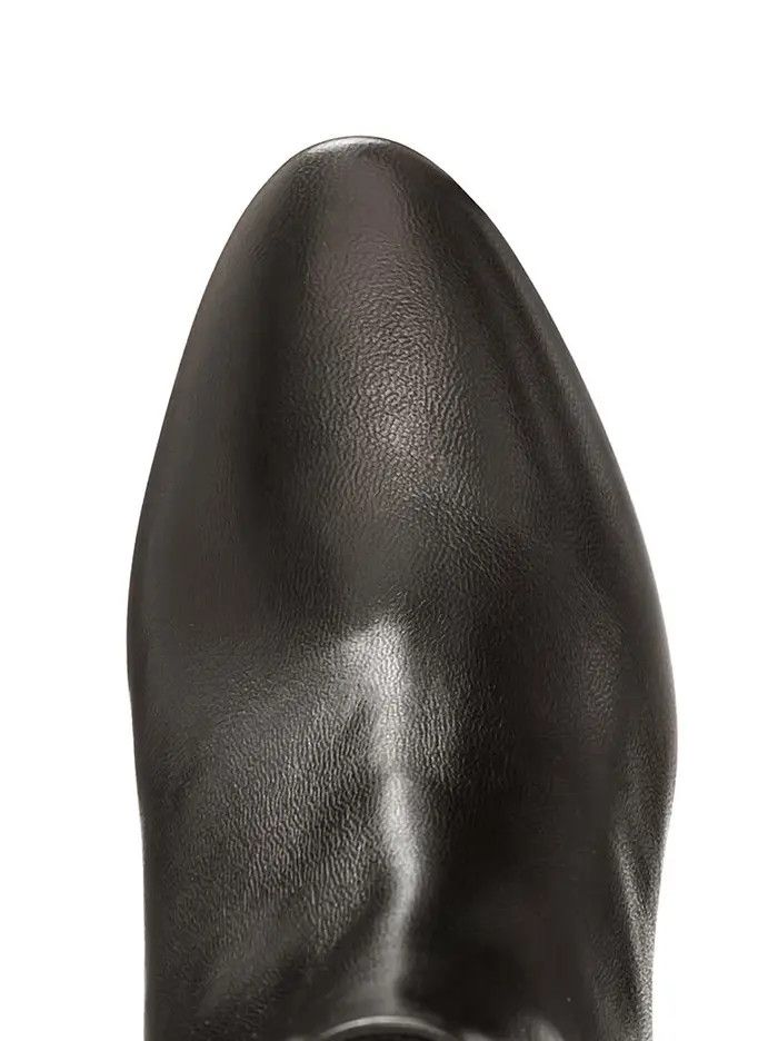 Saint Laurent Paris oc11z1225 529350 Lou Ankle Boots in Smooth Leather in Black Size US 10 / IT 40 - 3 Thumbnail