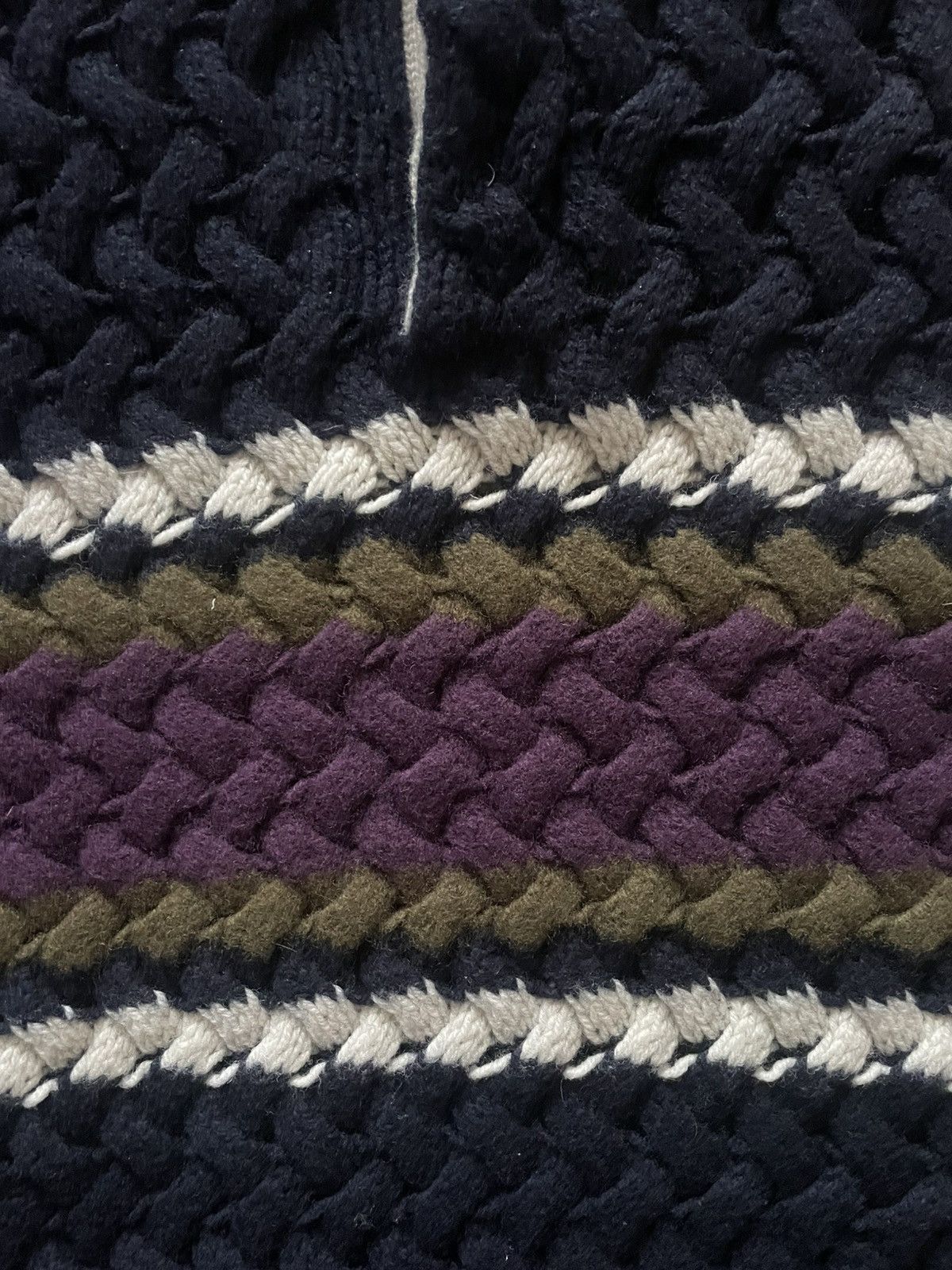 Aime Leon Dore Aime Leon Dore Basketweave Rugby Knit Size US M / EU 48-50 / 2 - 2 Thumbnail