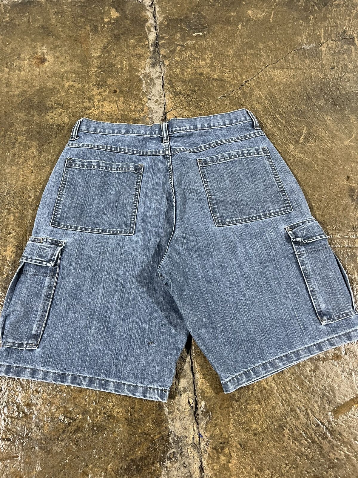 Carhartt × Vintage × Wrangler Crazy Y2K Wrangler Baggy Cargo Jorts Skater Grunge Shorts Size US 34 / EU 50 - 3 Thumbnail
