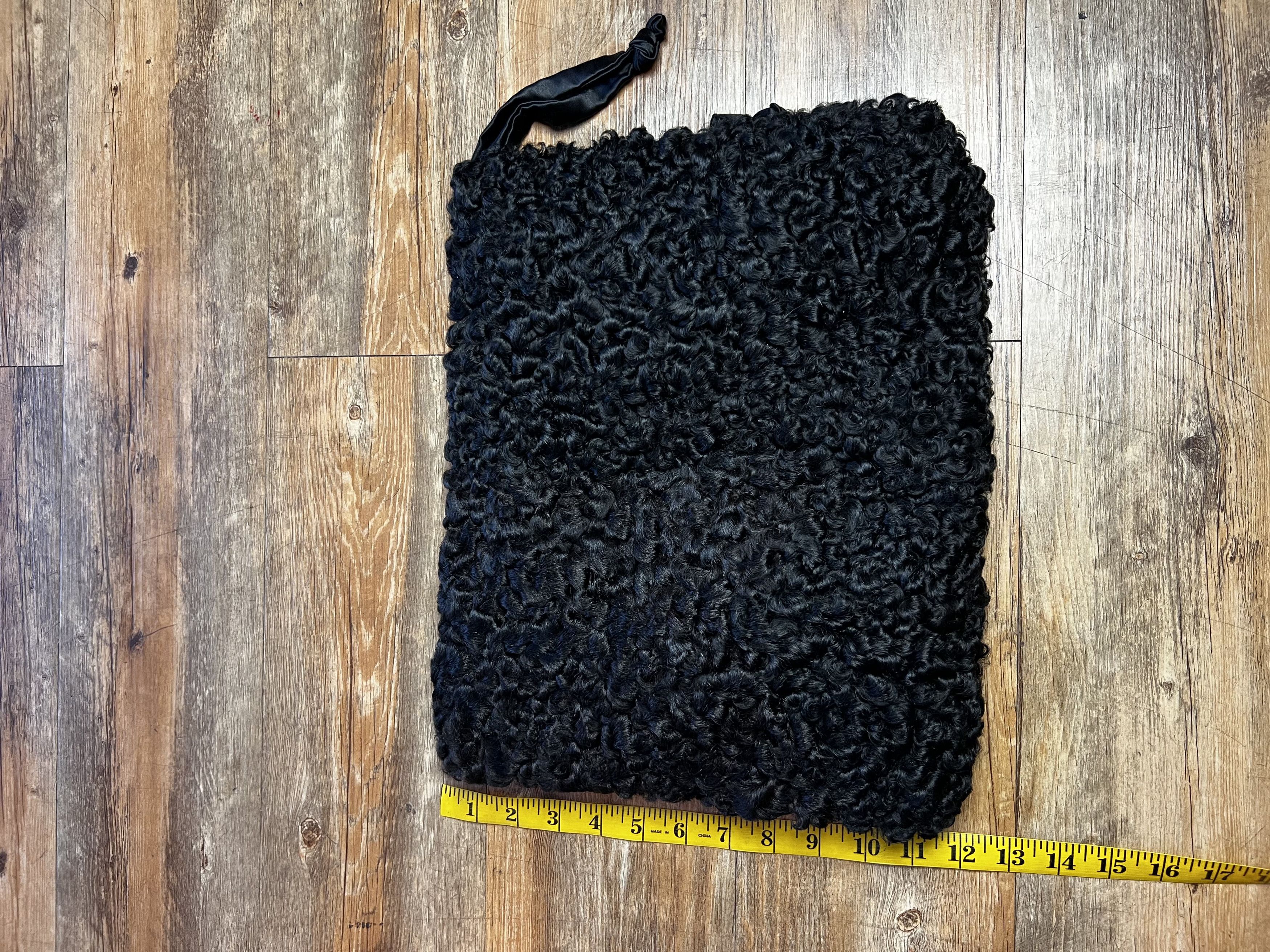 Vintage Vintage 1940's Persian Fur Hand Muff Purse with Zip Pocket Size ONE SIZE - 7 Thumbnail
