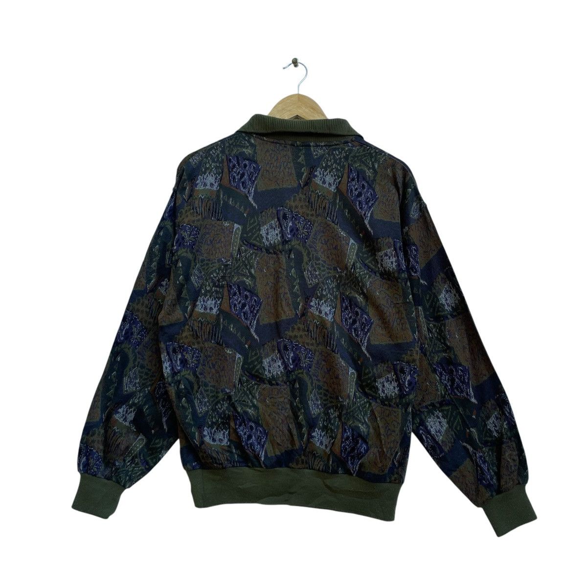 Japanese Brand × Lindbergh × Vintage 💥Japanese Brand ZealZip Fullprint Pullover Jacket Size US M / EU 48-50 / 2 - 2 Thumbnail