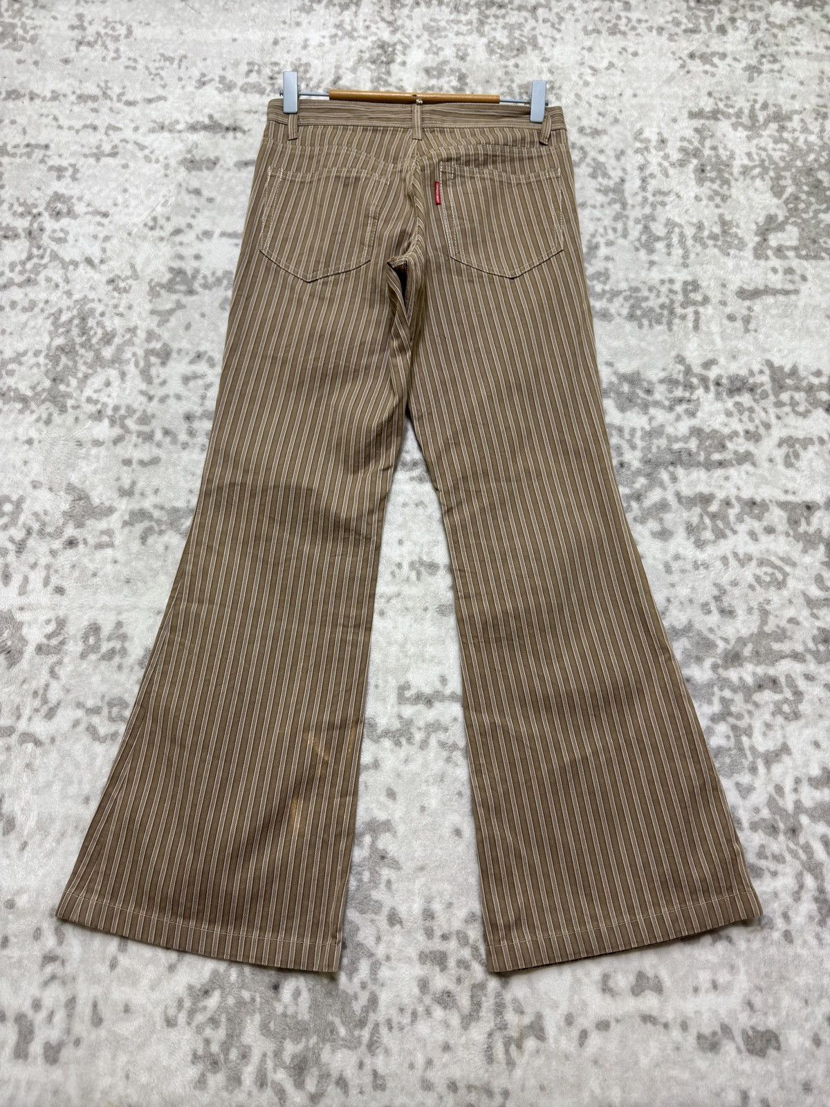 Tornado Mart Tornado Mart Y2K Pinstripe Flared Pants Japanese Archive Size US 28 / EU 44 - 2 Thumbnail