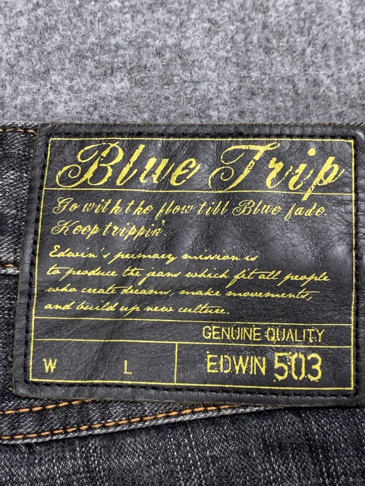 Edwin 💥BEST OFFER 💥 Edwin 503 blue trip nice faded black. Size US 33 - 9 Thumbnail