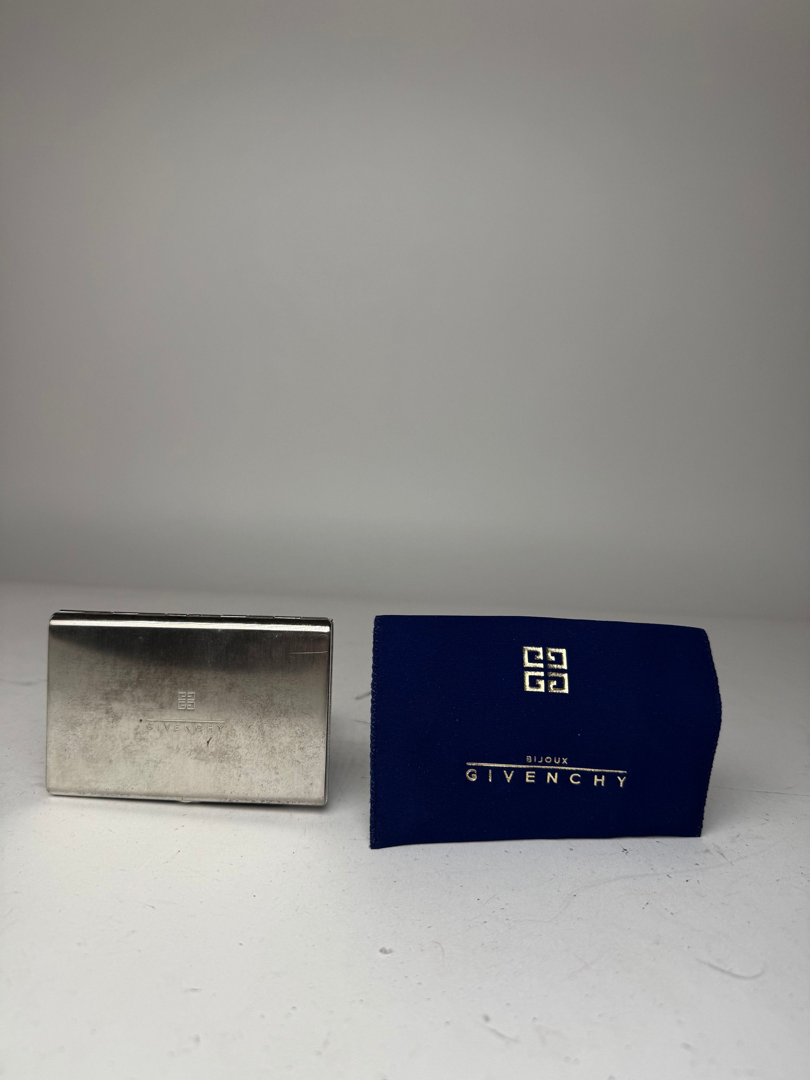 Givenchy Vintage Metal Card Holder / Cigarette Case Silver Size ONE SIZE - 1 Thumbnail