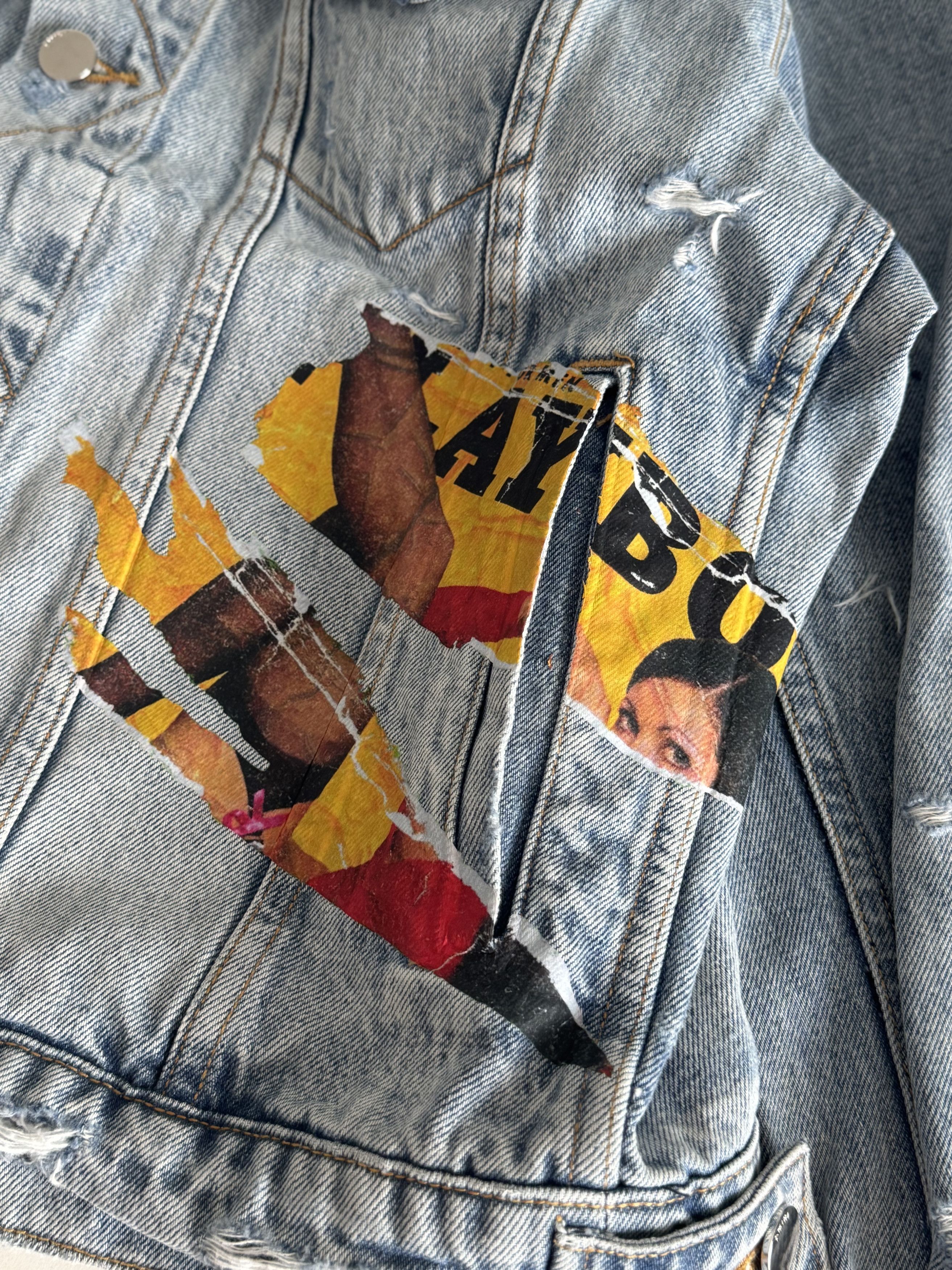 Amiri AMIRI X PLAYBOY DENIM JACKET Size US L / EU 52-54 / 3 - 6 Thumbnail