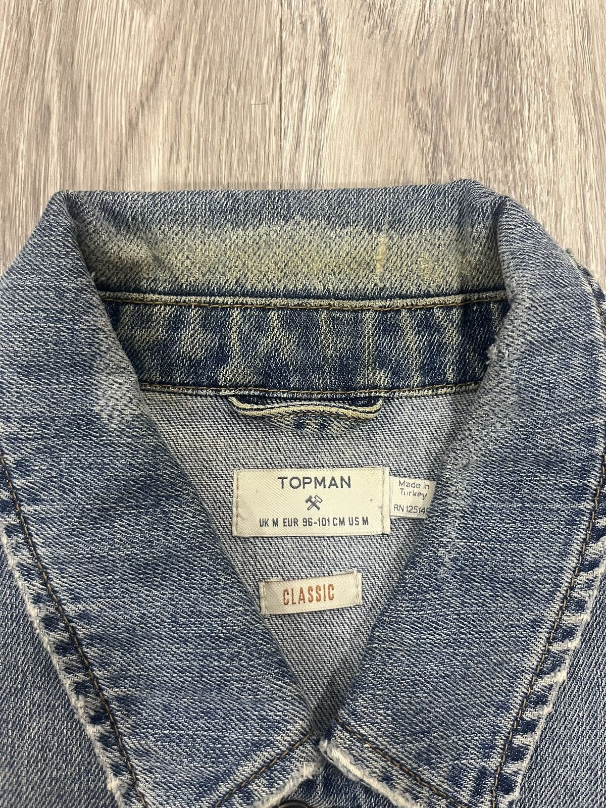 Topman TOPMAN men’s denim jacket Size US M / EU 48-50 / 2 - 2 Thumbnail