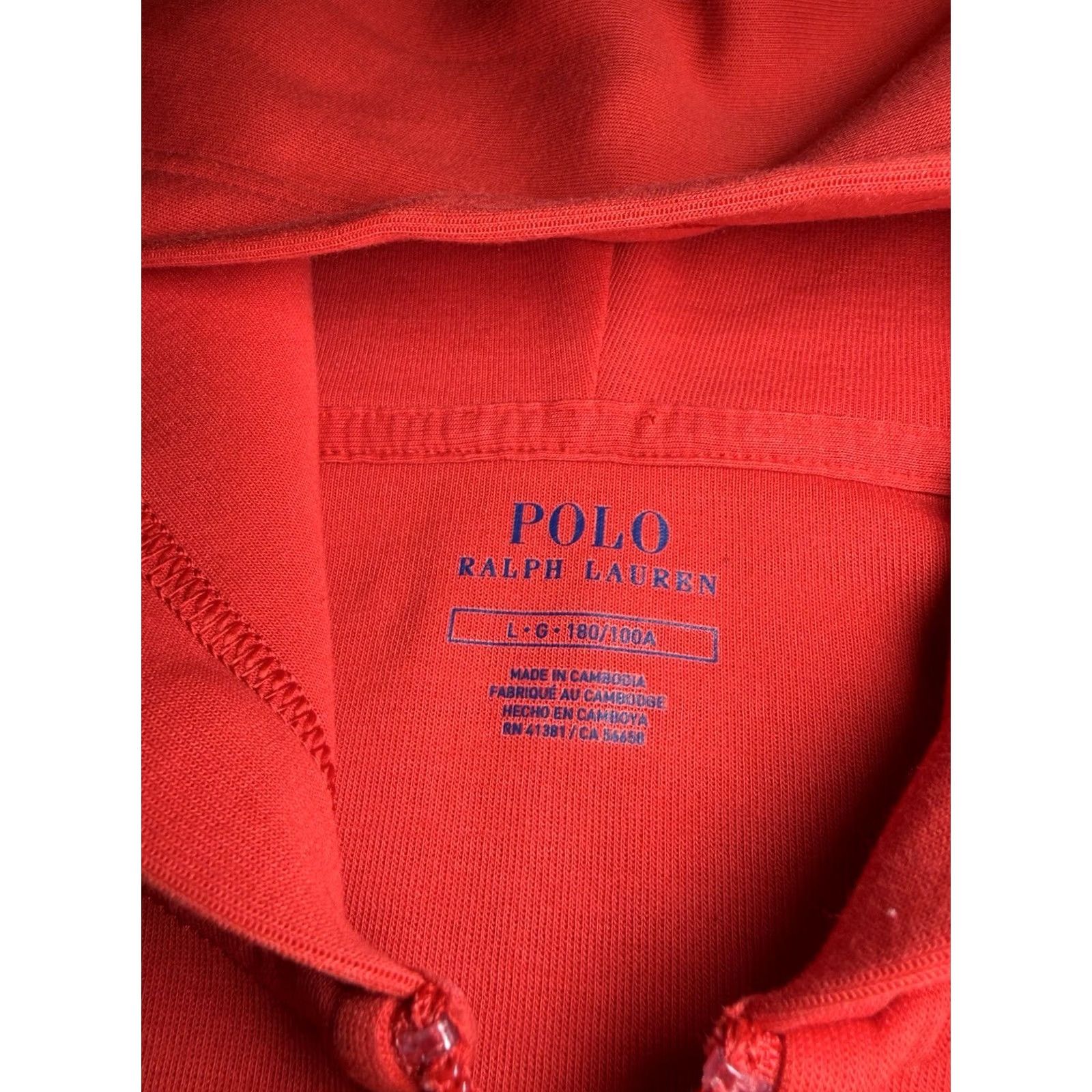 Polo Ralph Lauren Polo Ralph Lauren Hoodie Red Large Men’s Double Knit Tech Box Logo Full-Zip Hoodie L Red Mens Size US L / EU 52-54 / 3 - 5 Thumbnail