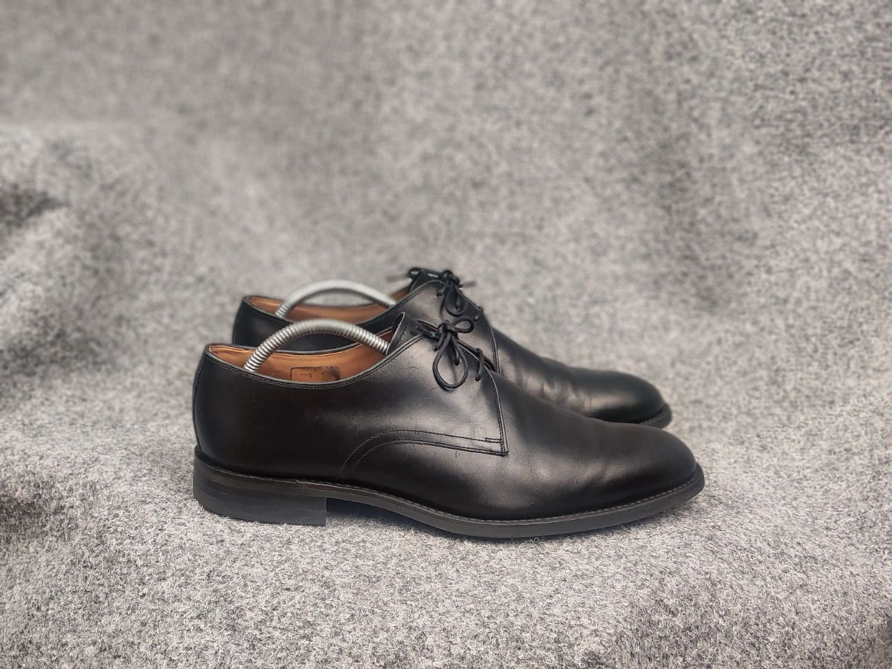 Loake Loake gable black Goodyear men's leather derby Lace up shoes Size US 10 / EU 43 - 1 Thumbnail