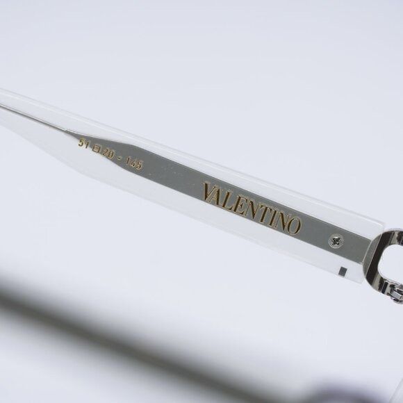 Valentino Valentino V-SIDE VLX-131D Eyeglasses Ivory 51mm Square Size ONE SIZE - 6 Thumbnail