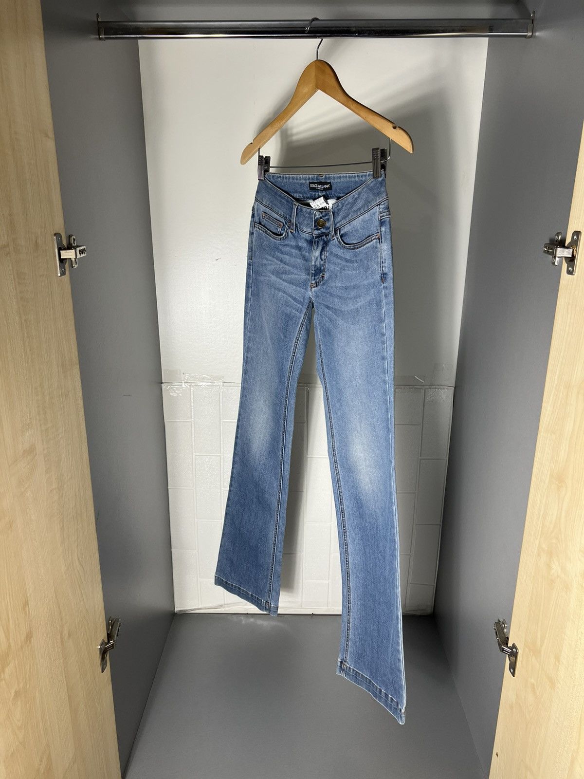 Dolce & Gabbana VINTAGE DOLCE & GABBANA ITALIAN DESIGNER DENIM JEANS Y2K 90s Size 26" / US 2 / IT 38 - 9 Thumbnail