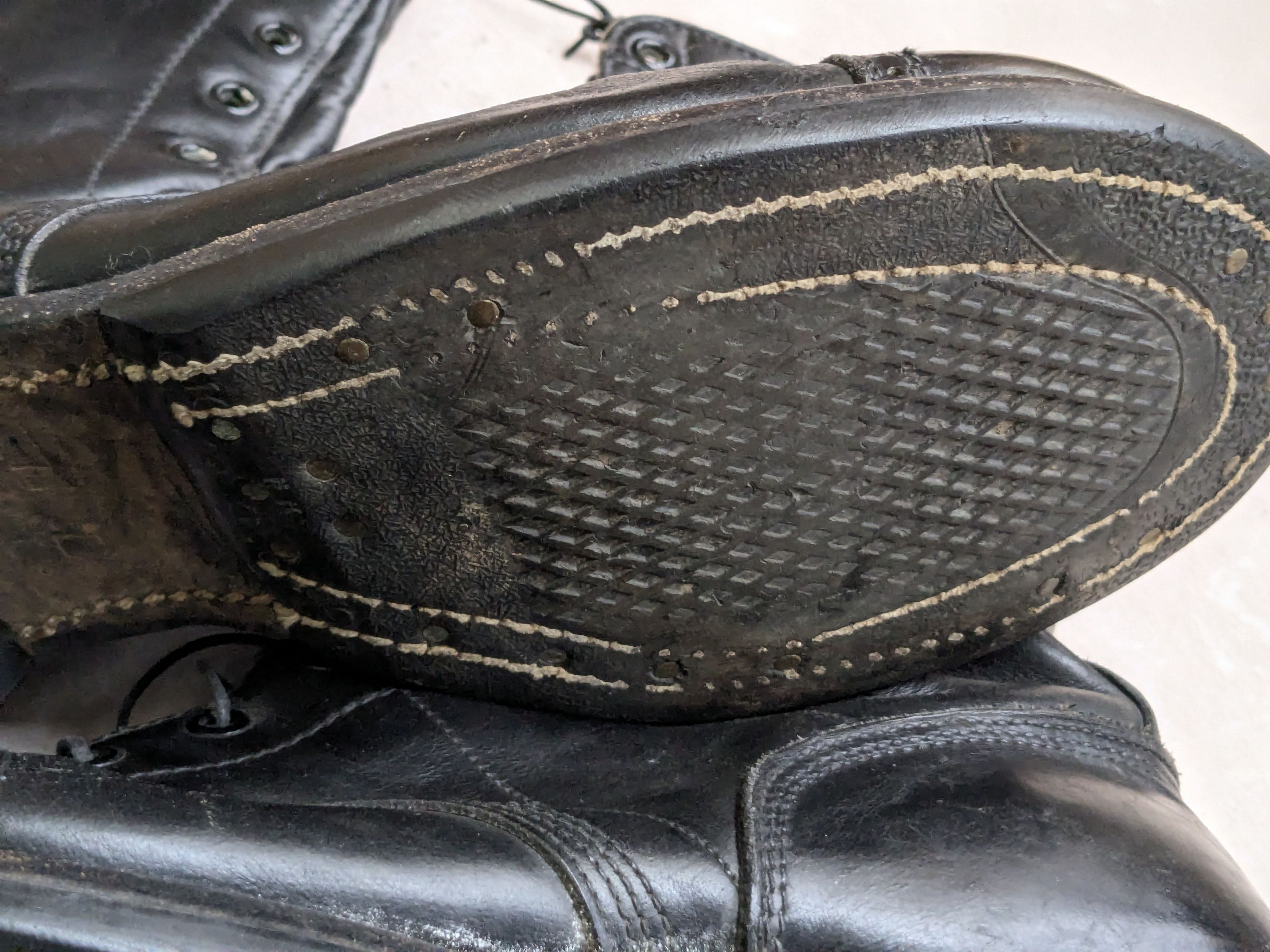 Genuine Leather Corcoran Combat Boots Black 10 D Leather USA Vintage Size US 10 / EU 43 - 12 Thumbnail