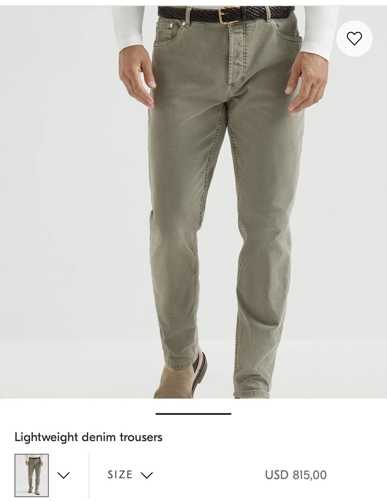 Brunello Cucinelli Brunello Cucinelli Lightweight Denim Pants Size US 34 / EU 50 - 3 Thumbnail