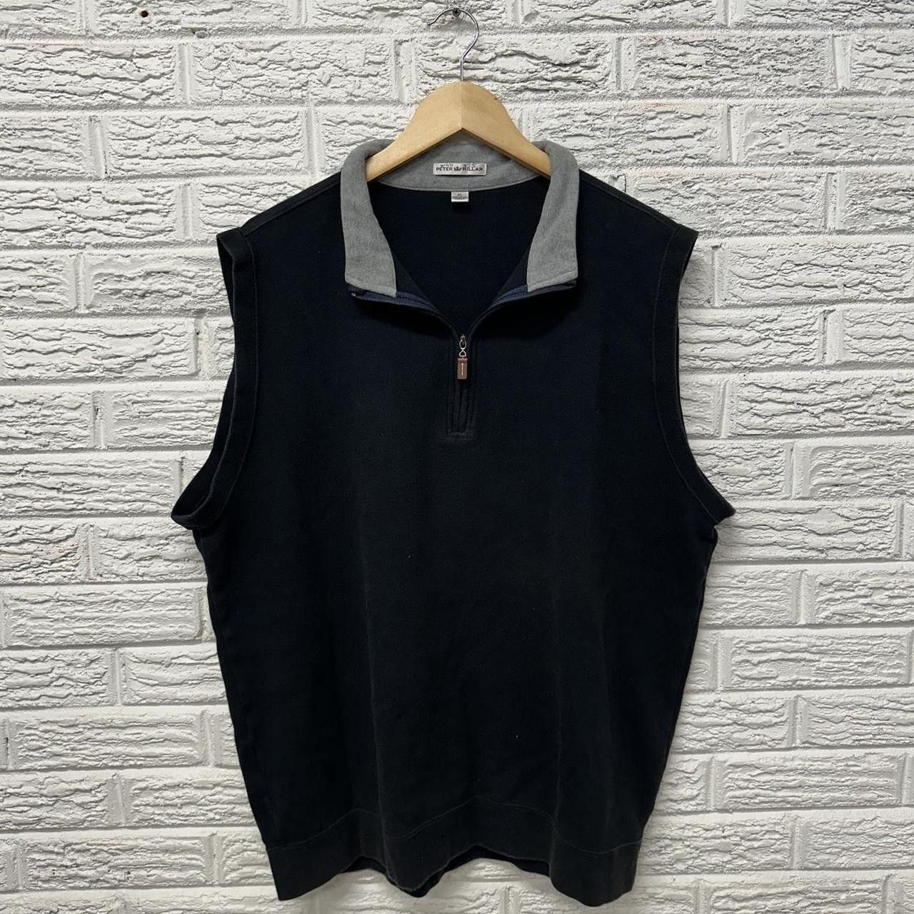 Peter Millar Peter Millar 100% Cotton 1/4 Zip Black Vest XL Size US XL / EU 56 / 4 - 2 Thumbnail