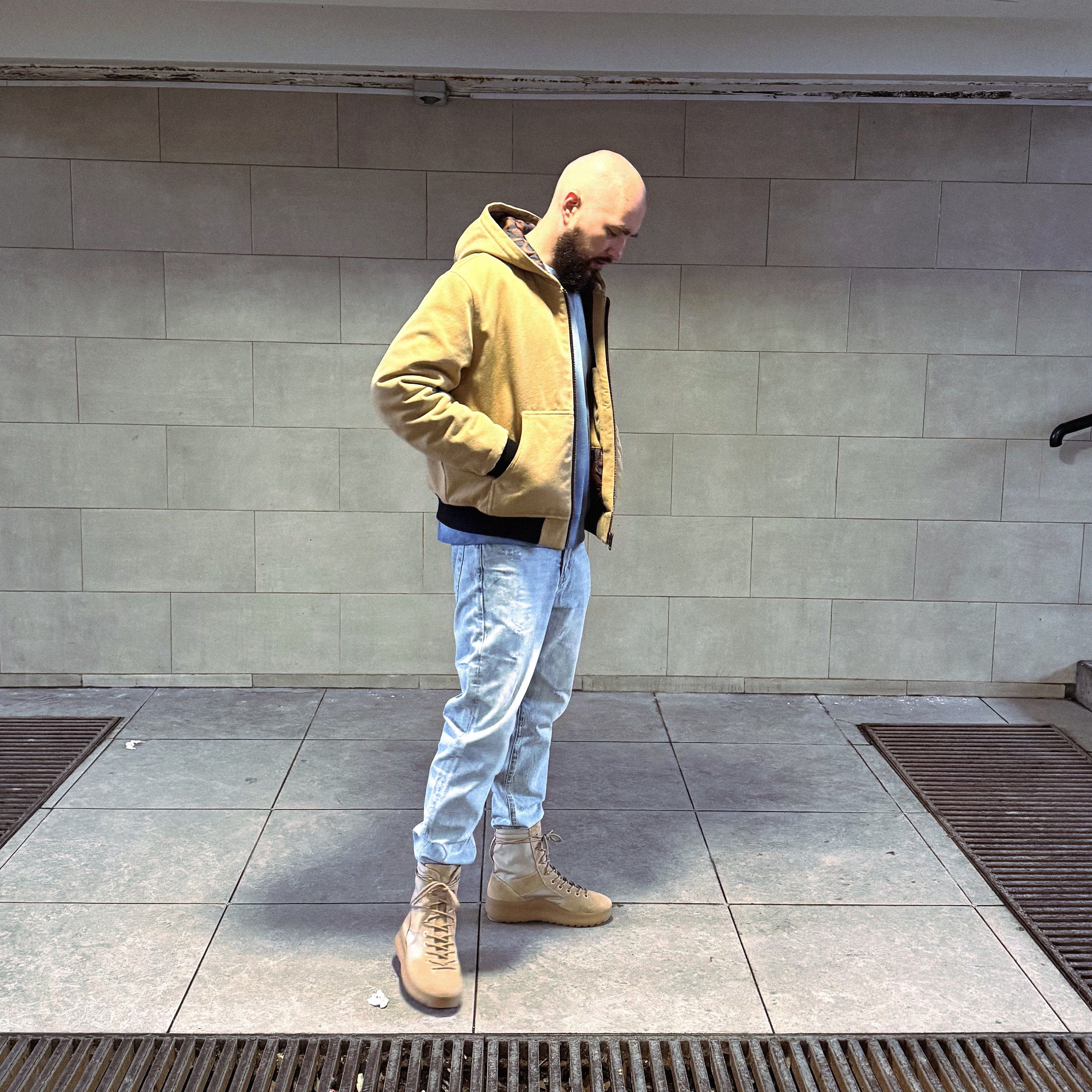 Carhartt Suture Studios 16oz. Canvas Hooded Work Jacket Camel Leopard Size US L / EU 52-54 / 3 - 9 Thumbnail