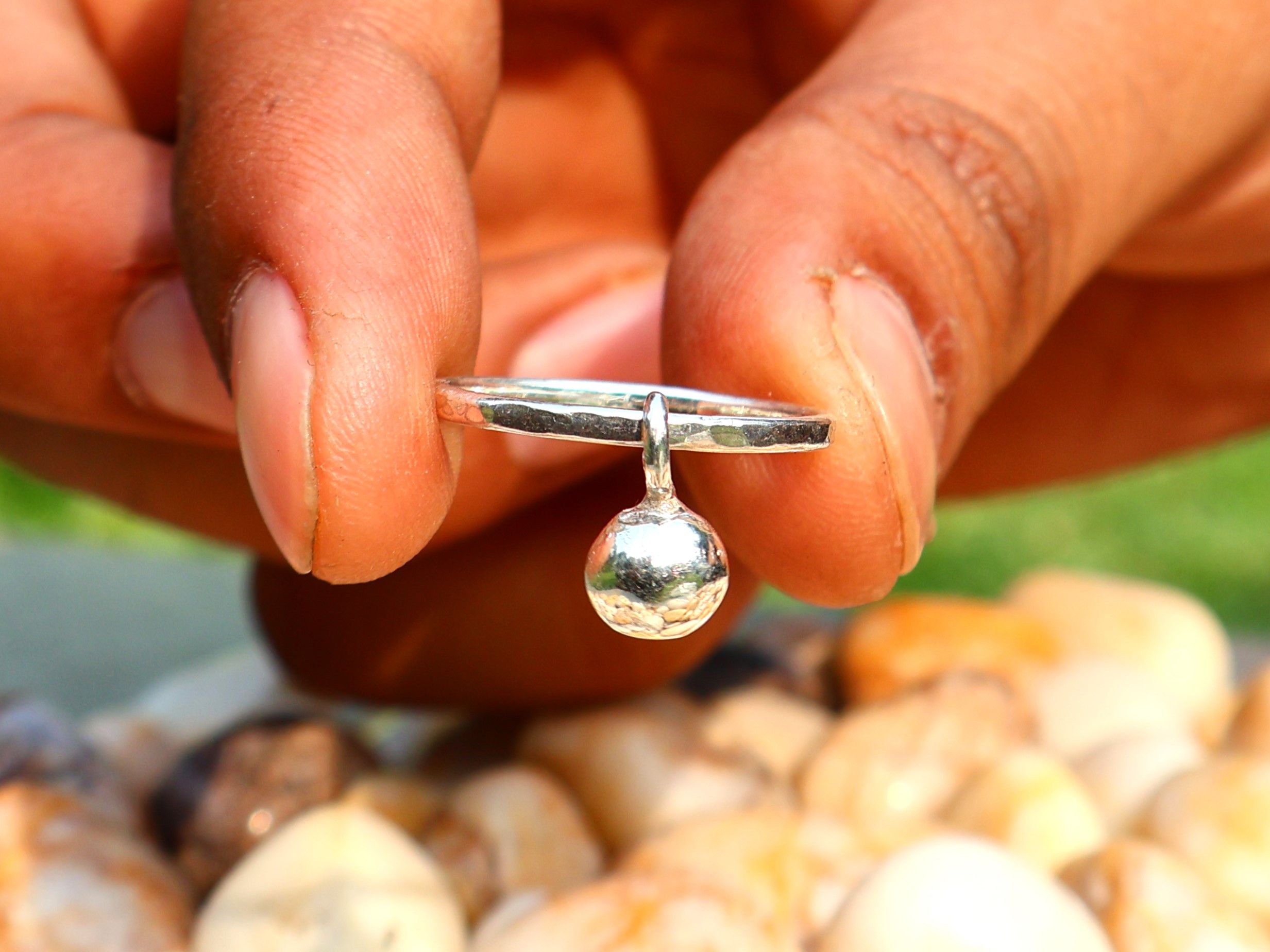 Handmade Ball Ring, 925 Sterling Silver Jewelry, Handmade Women Ring Size ONE SIZE - 2 Thumbnail