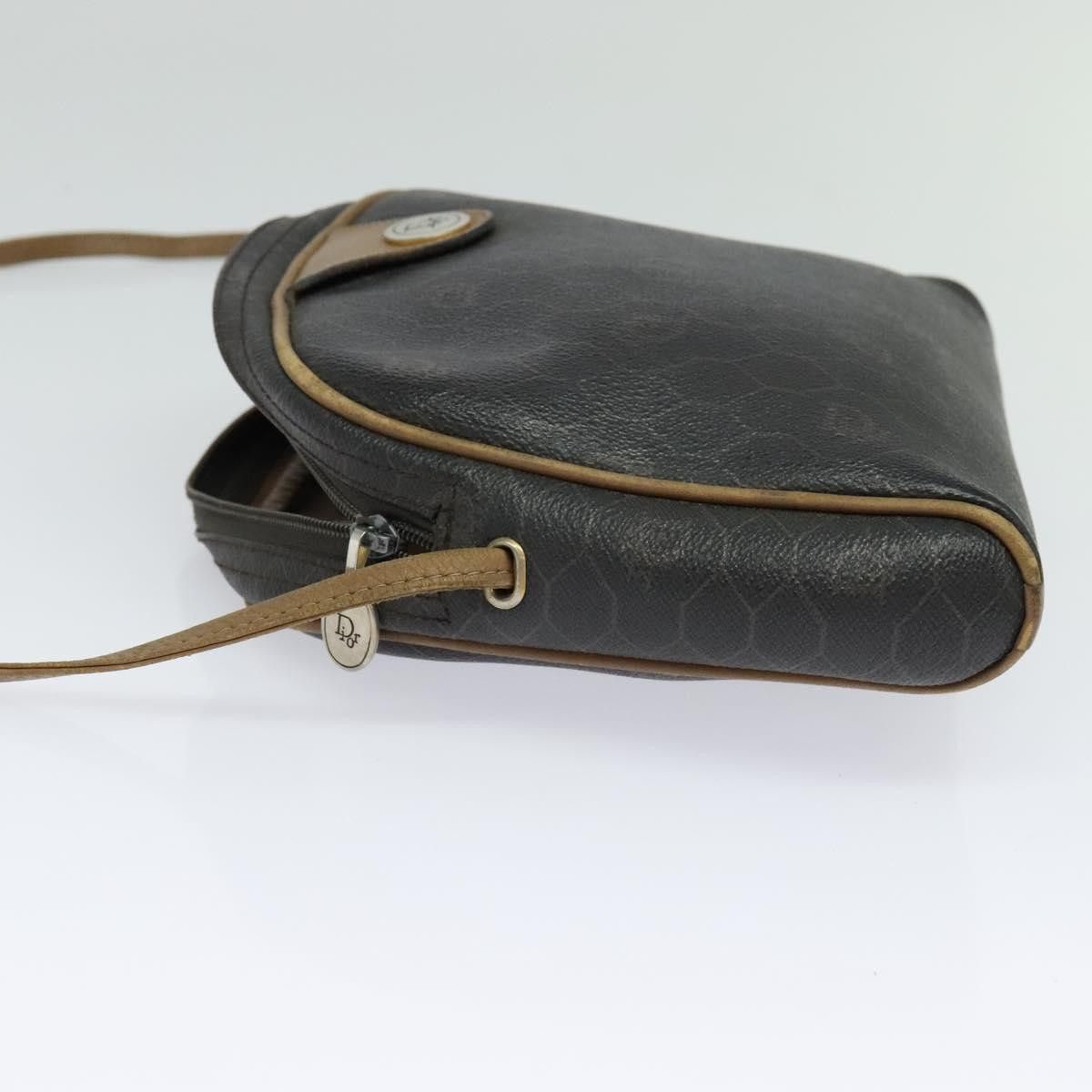 Dior DIOR Honeycomb Canvas Shoulder Bag Pvc Leather Black Size ONE SIZE - 4 Thumbnail