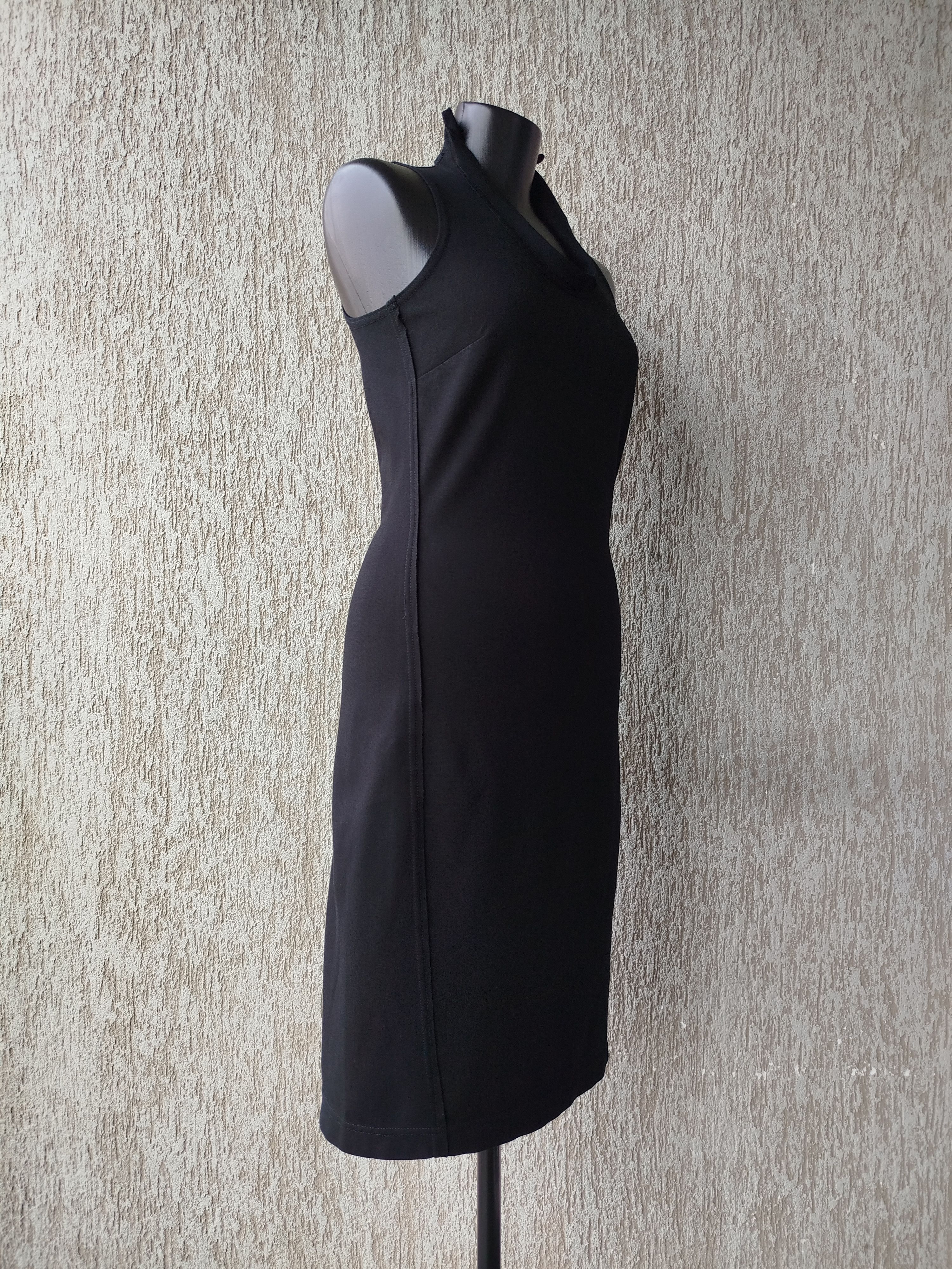 Sarah Pacini Pencil Dress Midi Sleeveless Jersey Bodycon High Neck Size S Size S / US 4 / IT 40 - 5 Thumbnail