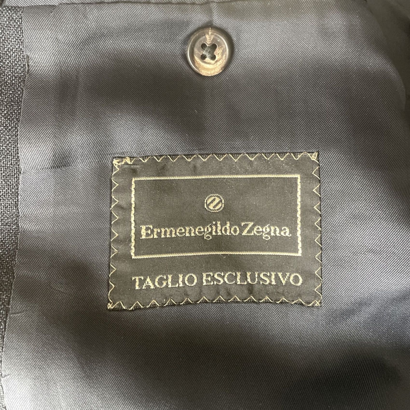 Ermenegildo Zegna VINTAGE Ermenegildo Zegna Gray Four Ply Wool Pinstripe Sport Coat Jacket Mens 44L Blazer Size 44R - 3 Thumbnail