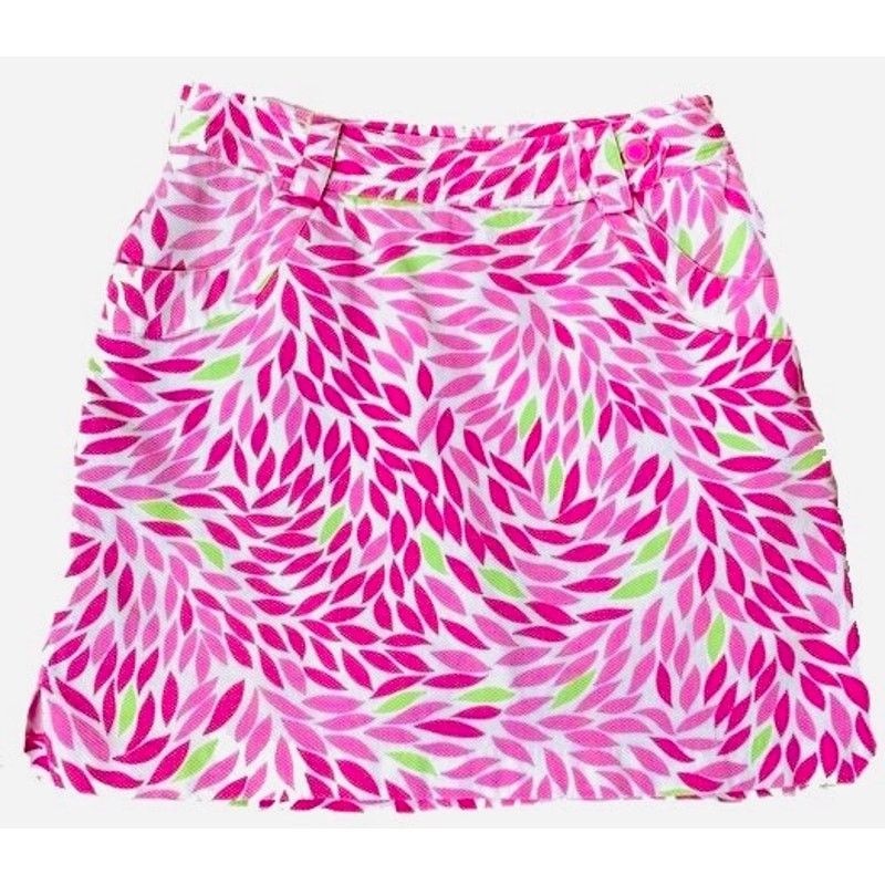 Nike EP PRO Pink White Floral Abstract Pattern Print Mini Skirt Size 27" / US 4 / IT 40 - 10 Thumbnail