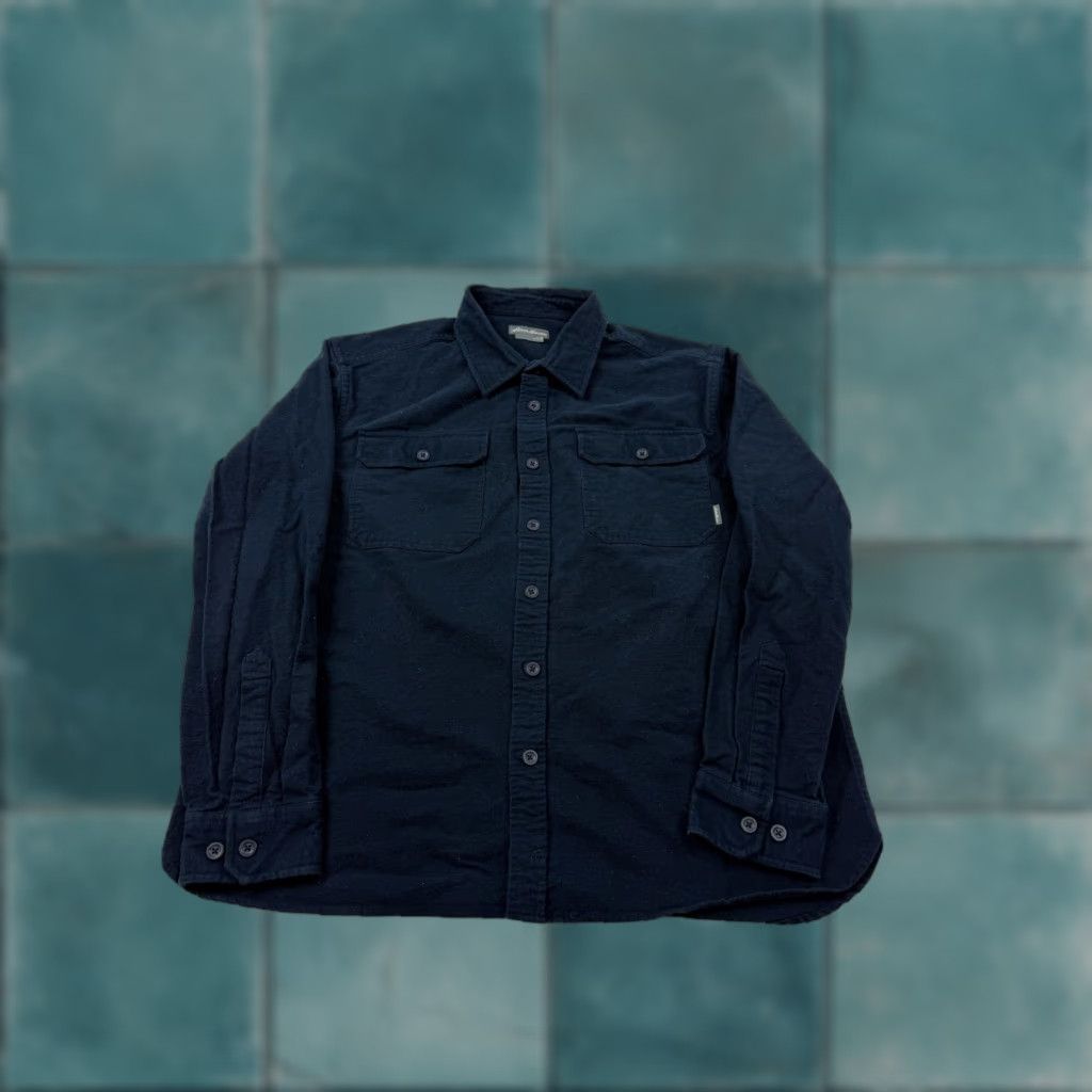 Eddie Bauer VINTAGE? No. Eddie Bauer Shirt Mens M Blue Solid Flannel Button Front Casual Size US M / EU 48-50 / 2 - 1 Thumbnail