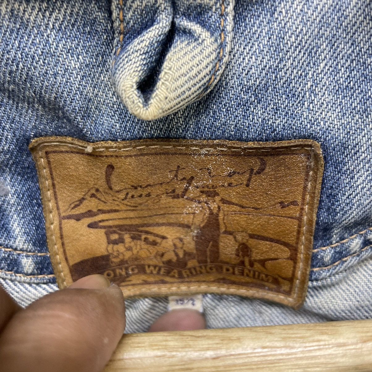 HOLLYWOOD RANCH MARKET × Vintage Vintage Distressed Sportwear Long Wearing Denim Trucker Size US M / EU 48-50 / 2 - 12 Thumbnail