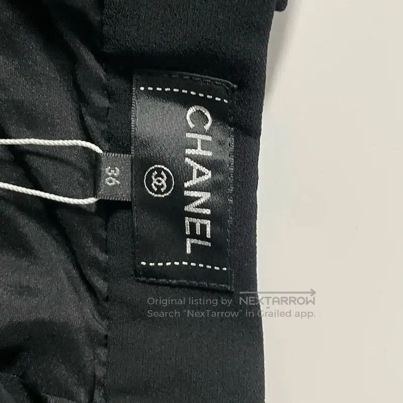 Chanel Chanel Black Cotton Women's Skirt . Size 23" - 4 Thumbnail