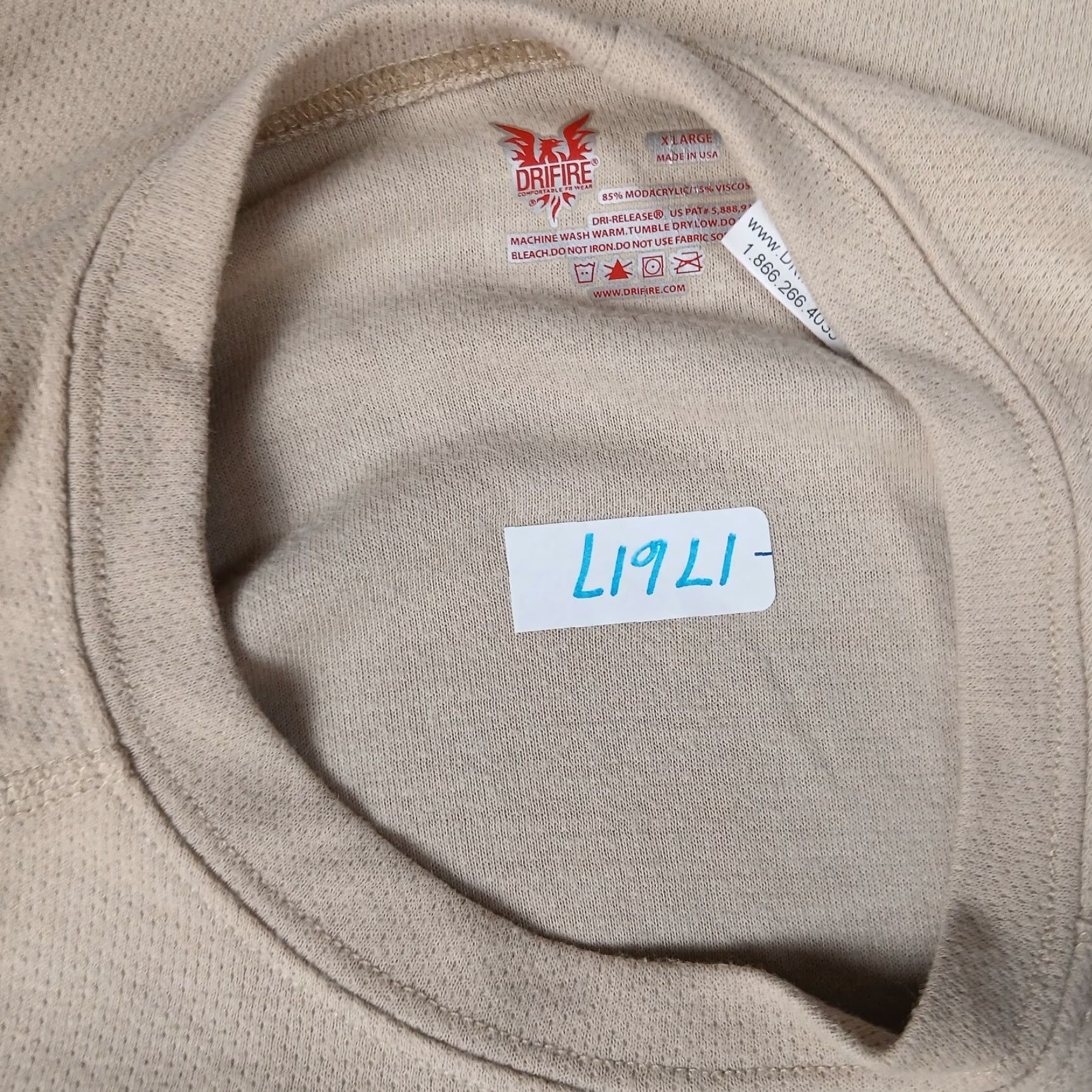 Vintage Drifire Heavy Weight Long Sleeve Shirt Mens XL Extra Large Desert Sand Size US XL / EU 56 / 4 - 8 Thumbnail