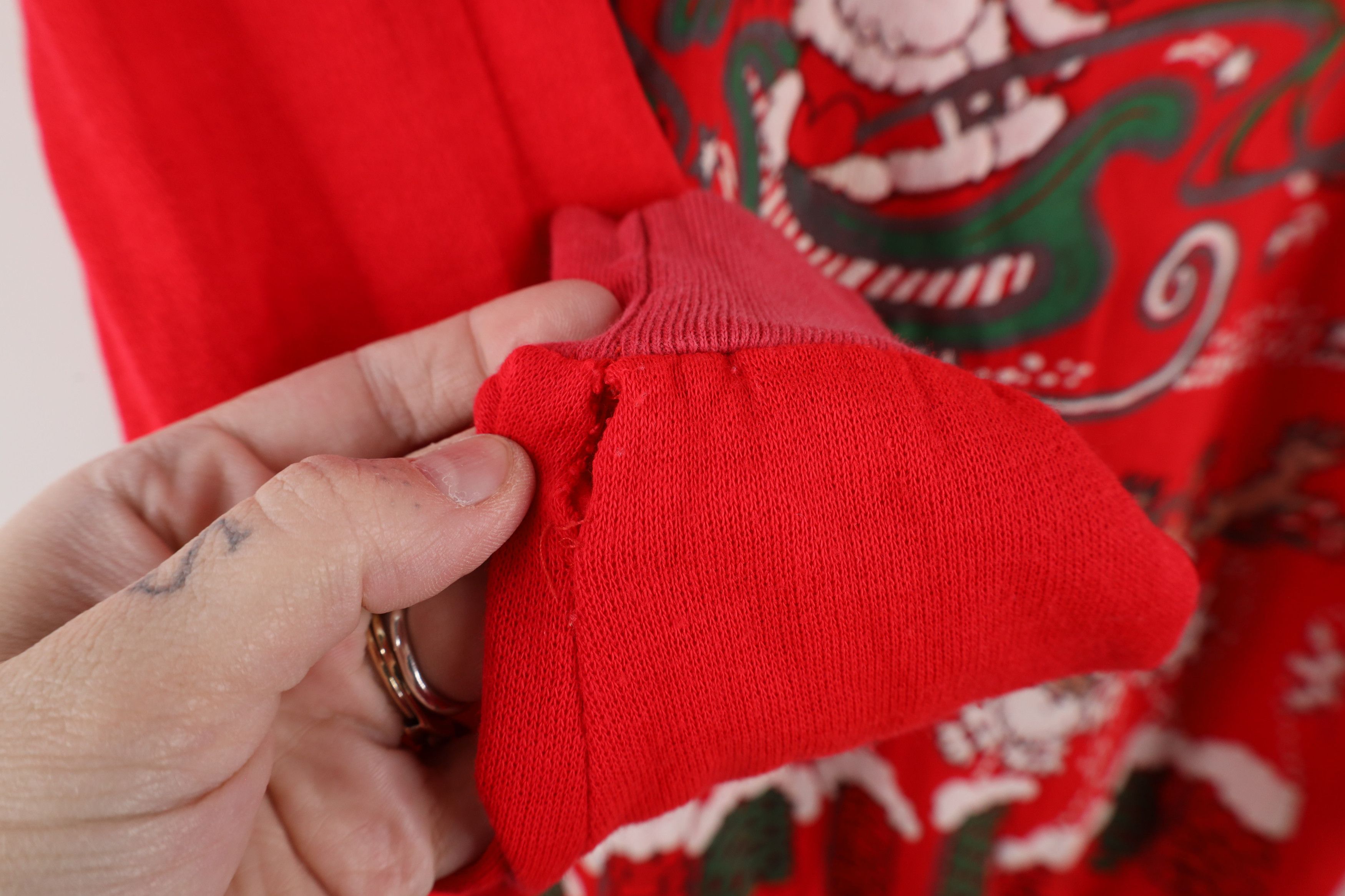 Vintage Vintage 90s Christmas Santa All Over Print Sweatshirt USA Size L / US 10 / IT 46 - 11 Thumbnail