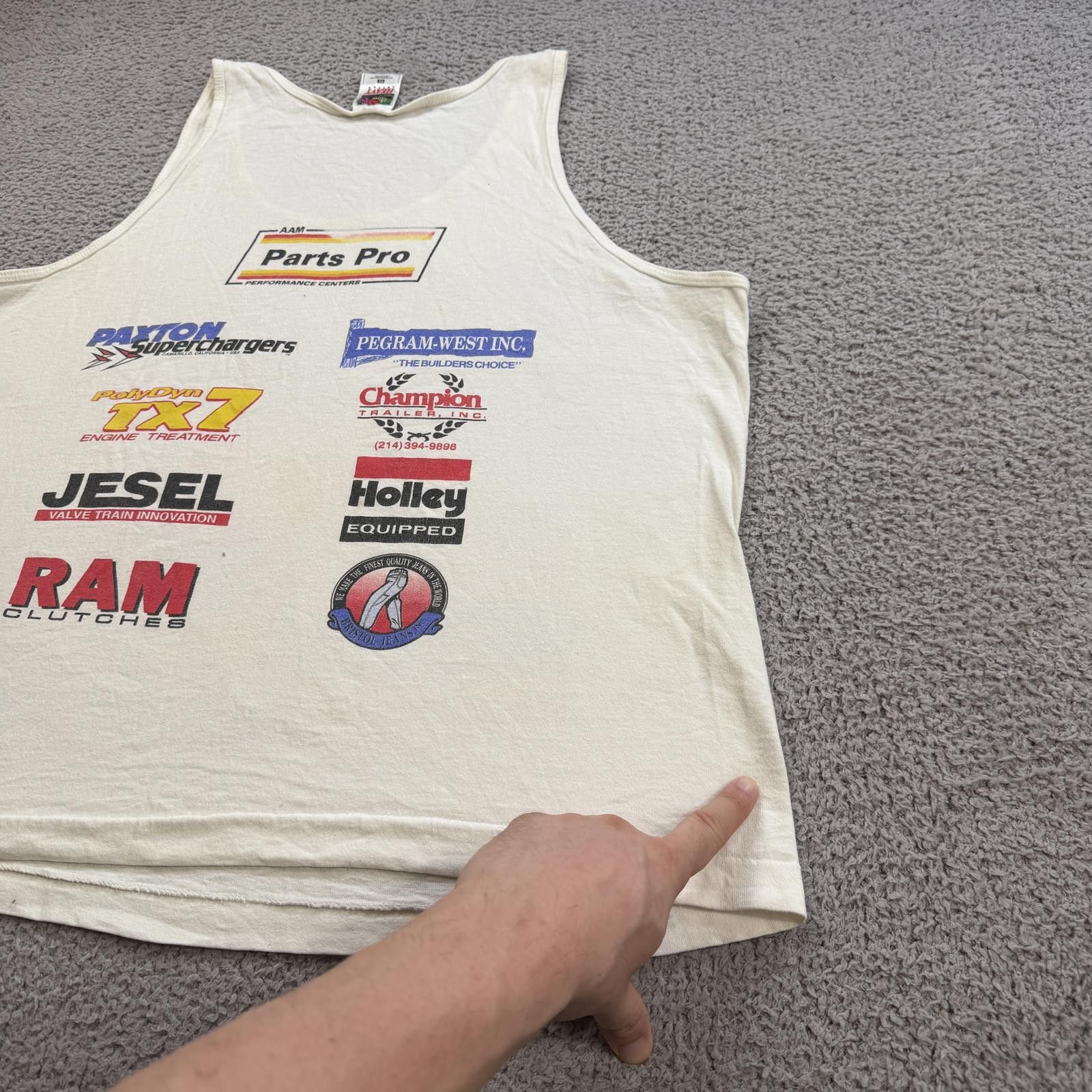 Other Vintage 90s Roy Hill Drag Racing Tank Top XL Made in USA Size US XL / EU 56 / 4 - 7 Thumbnail
