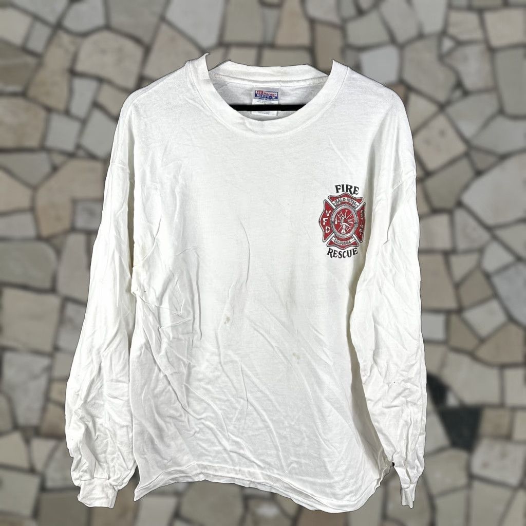 Vintage VINTAGE Bald Mountain Volunteer Fire Department T-shirt XL Firefighting 90s Mens Size US XL / EU 56 / 4 - 1 Thumbnail