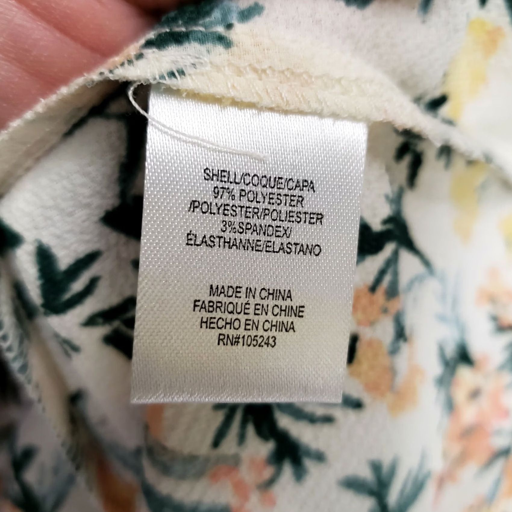 Vintage Bobeau floral blouse Size 1X Womens NEW V-neck shorts sleeve Size XL / US 12-14 / IT 48-50 - 6 Thumbnail