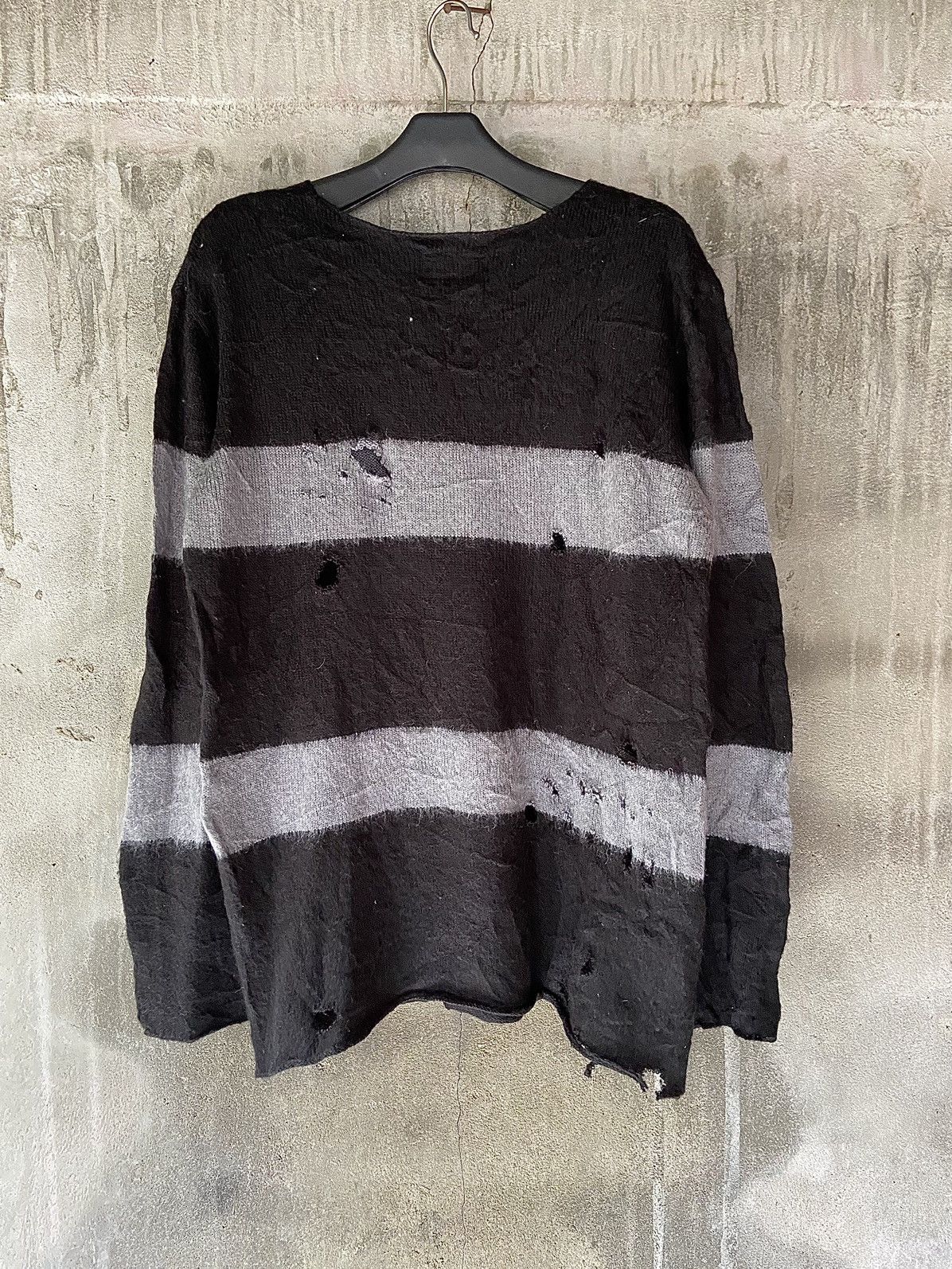 If Six Was Nine STOOGE & CO PUNK DISTRESSED STRIPED KNIT Size US M / EU 48-50 / 2 - 14 Thumbnail
