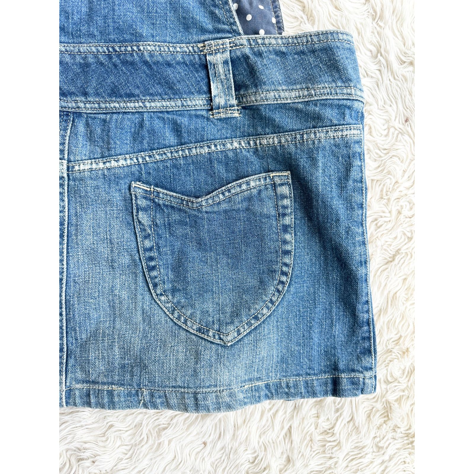 Arizona Jean Co. Y2K Pleated Miniskirt Overall Mini Dress Size M / US 6-8 / IT 42-44 - 5 Thumbnail