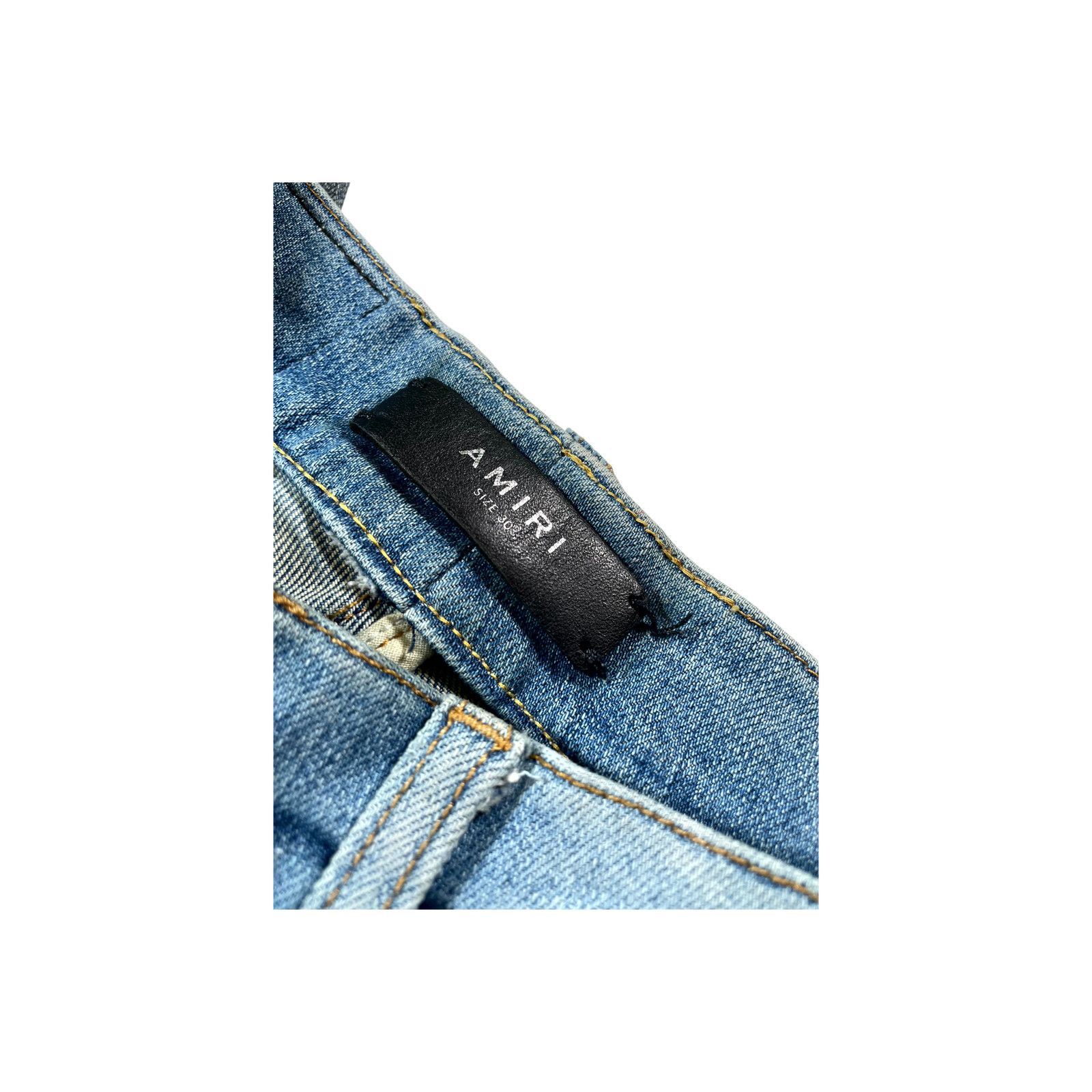 Amiri Amiri Palm Tree Light Wash Jeans Size US 30 / EU 46 - 3 Thumbnail