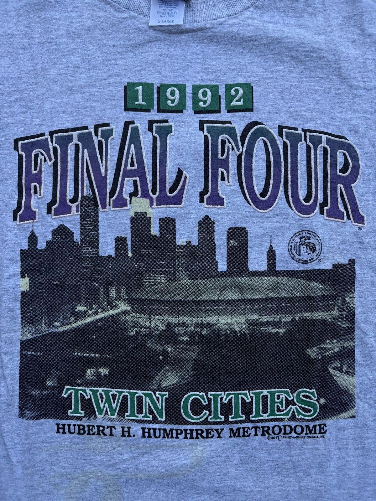 NCAA Vintage 1992 P.A.S NCAA Final Four Tournament T-Shirt Sz. XL Size US XL / EU 56 / 4 - 4 Thumbnail