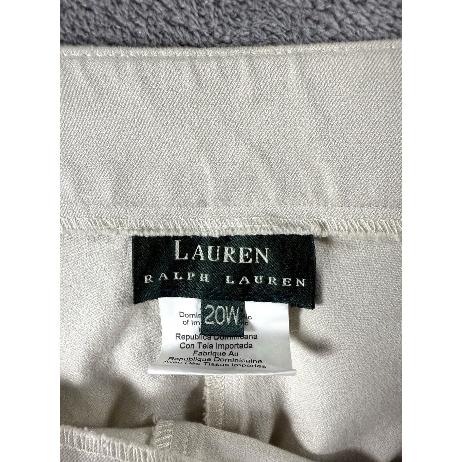 Ralph Lauren Lauren Ralph Lauren Women Pants Wide Leg Crop Beach Resort Tan Size 20W Size 42" / US 20 - 3 Thumbnail