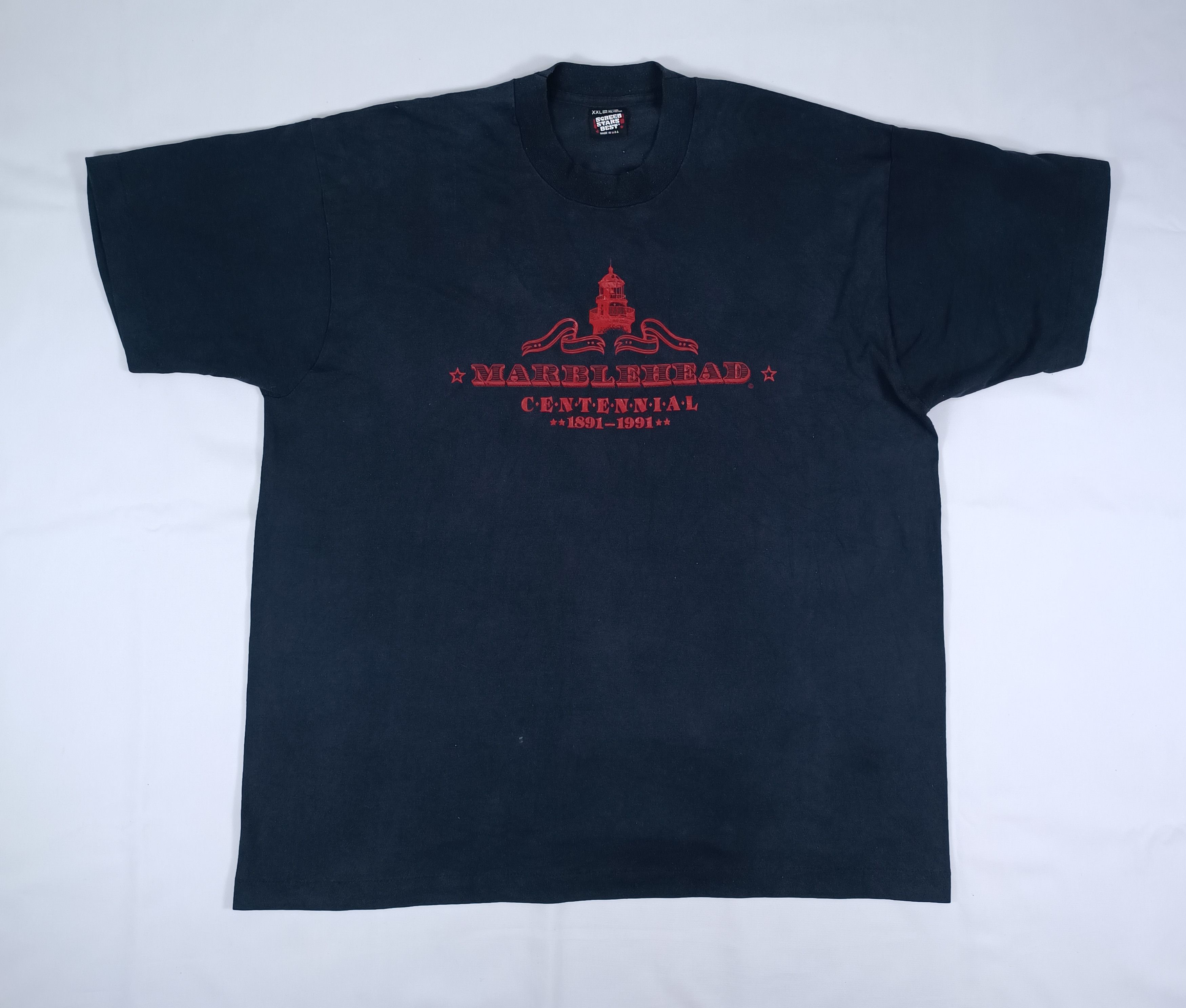 Vintage Vintage Screen Star MARBLEHEAD CENTENNIAL T Shir Size US XXL / EU 58 / 5 - 1 Thumbnail