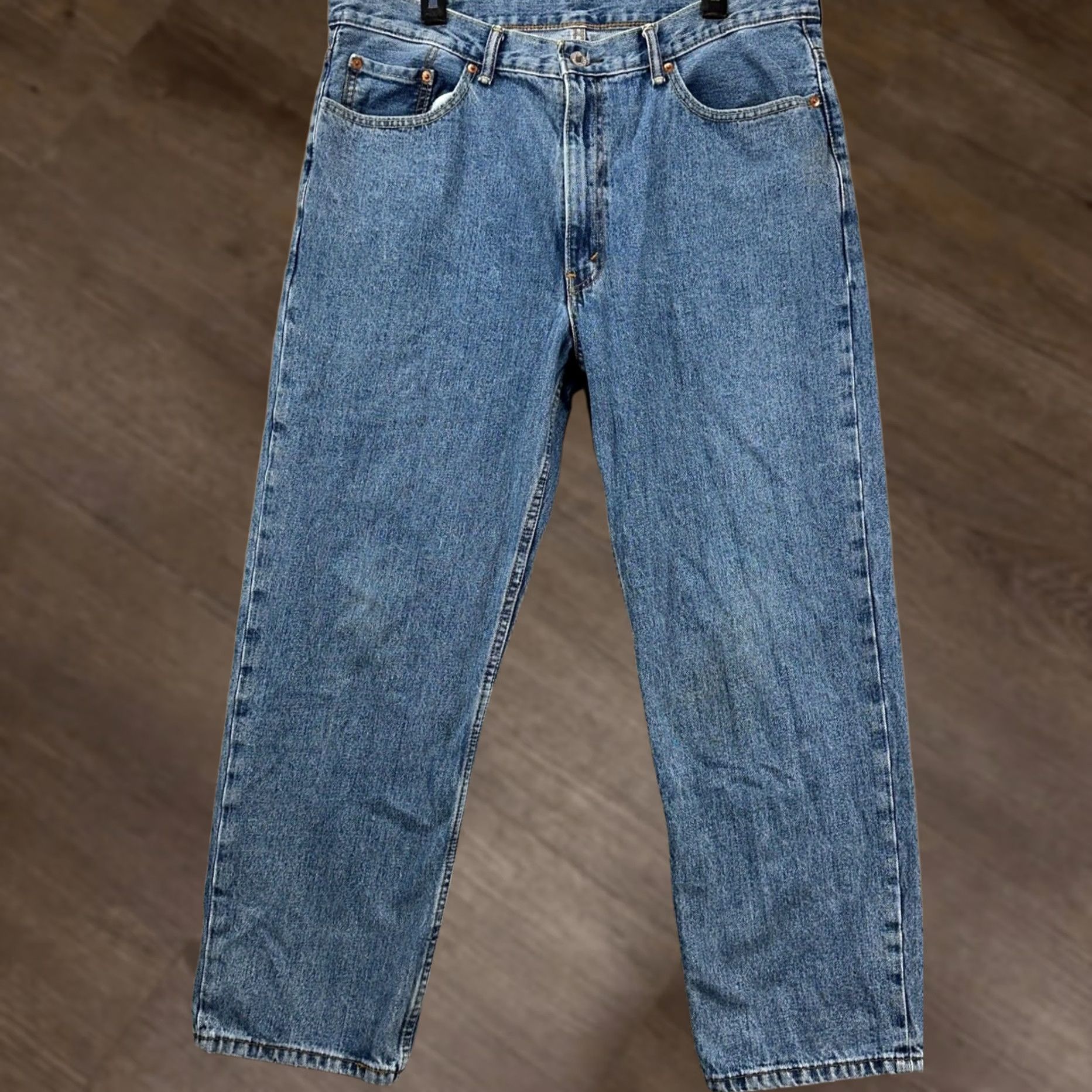 Levi's Levi's 550 Jeans Men 38X30 Blue Straight Leg Red Tab 100% Cotton Denim 5 Pockets Size US 38 / EU 54 - 1 Thumbnail