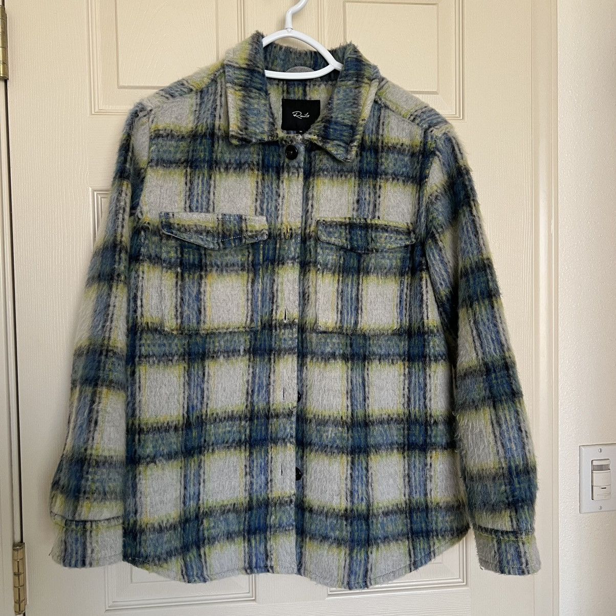 Rails Rails Turner Shacket Cobalt Lime Smoke Plaid Oversized Size M / US 6-8 / IT 42-44 - 2 Thumbnail