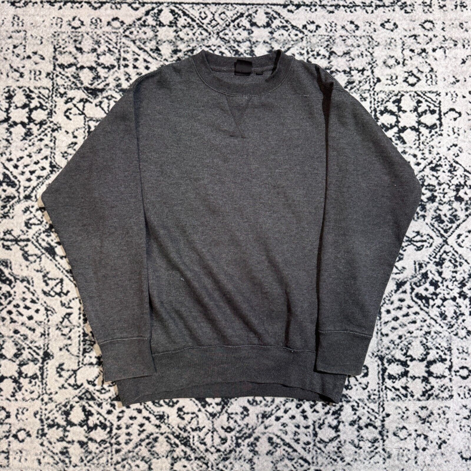 Vintage Vintage Unisex Gray Cotton Crewneck Size M Sunfaded Washed Size US M / EU 48-50 / 2 - 1 Thumbnail