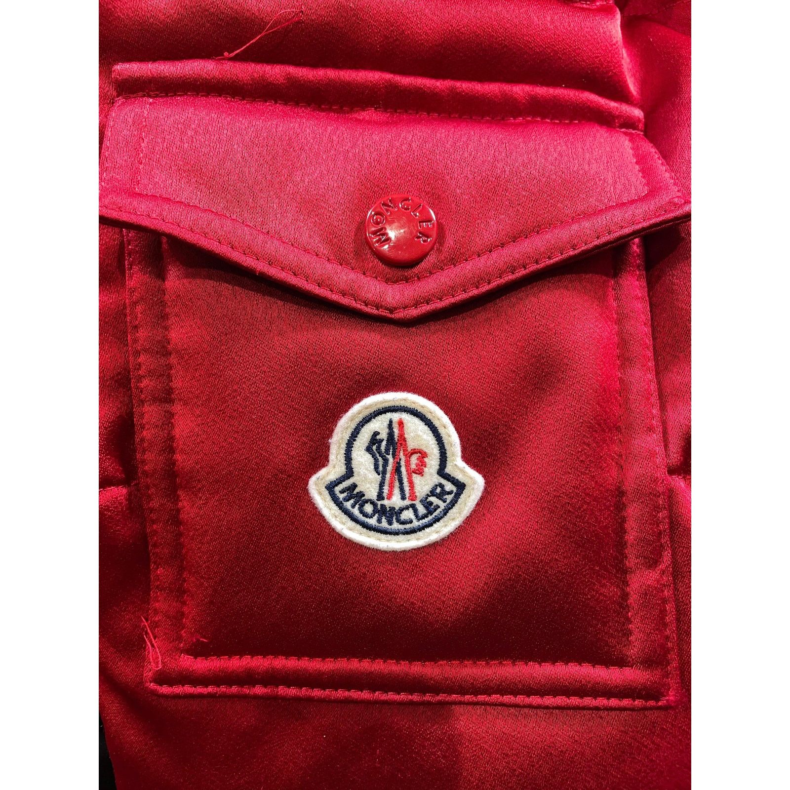 Moncler Moncler Satin Maya Red Jacket Size US S / EU 44-46 / 1 - 16 Thumbnail