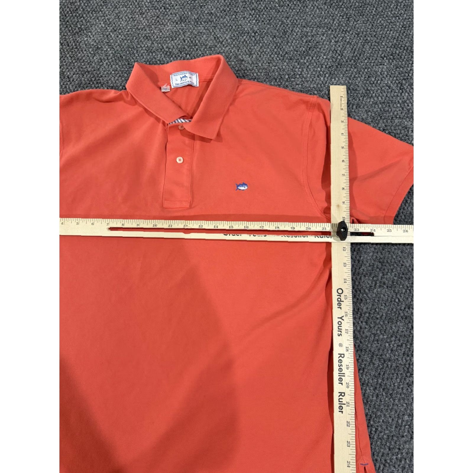 Southern Tide Southern Tide The Skipjack Polo Shirt Mens L Orange Cotton Casual Logo Polo Short Sleeve Size US L / EU 52-54 / 3 - 5 Thumbnail
