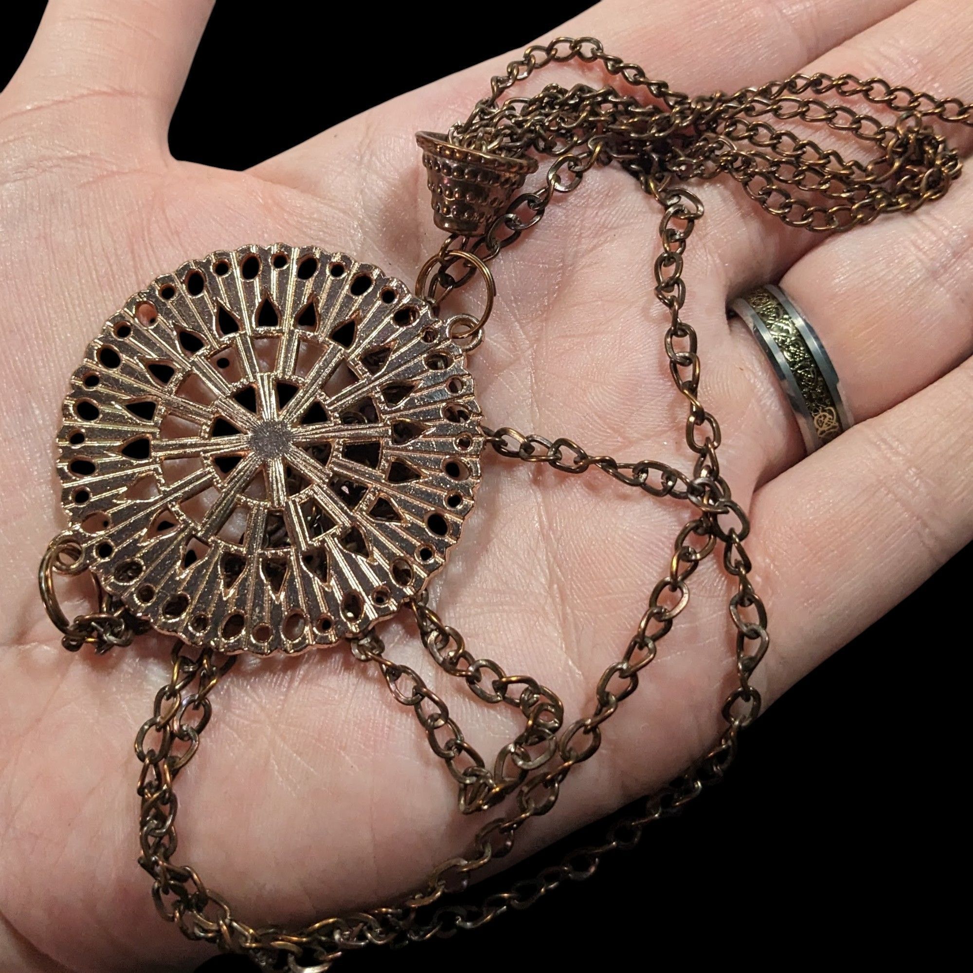 Other Bohemian Copper Tone Medallion Tassel Necklace Size ONE SIZE - 4 Thumbnail