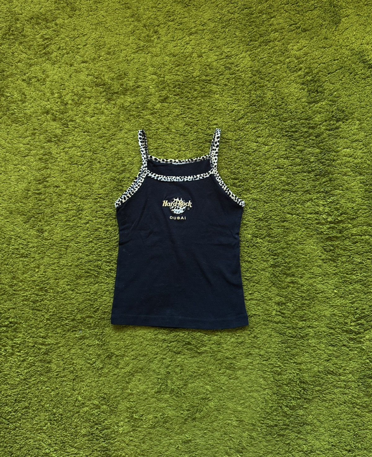 Hard Rock Cafe Hard Rock Cafe Dubai 1990s vintage ribbed big logo tank top Size S / US 4 / IT 40 - 1 Thumbnail
