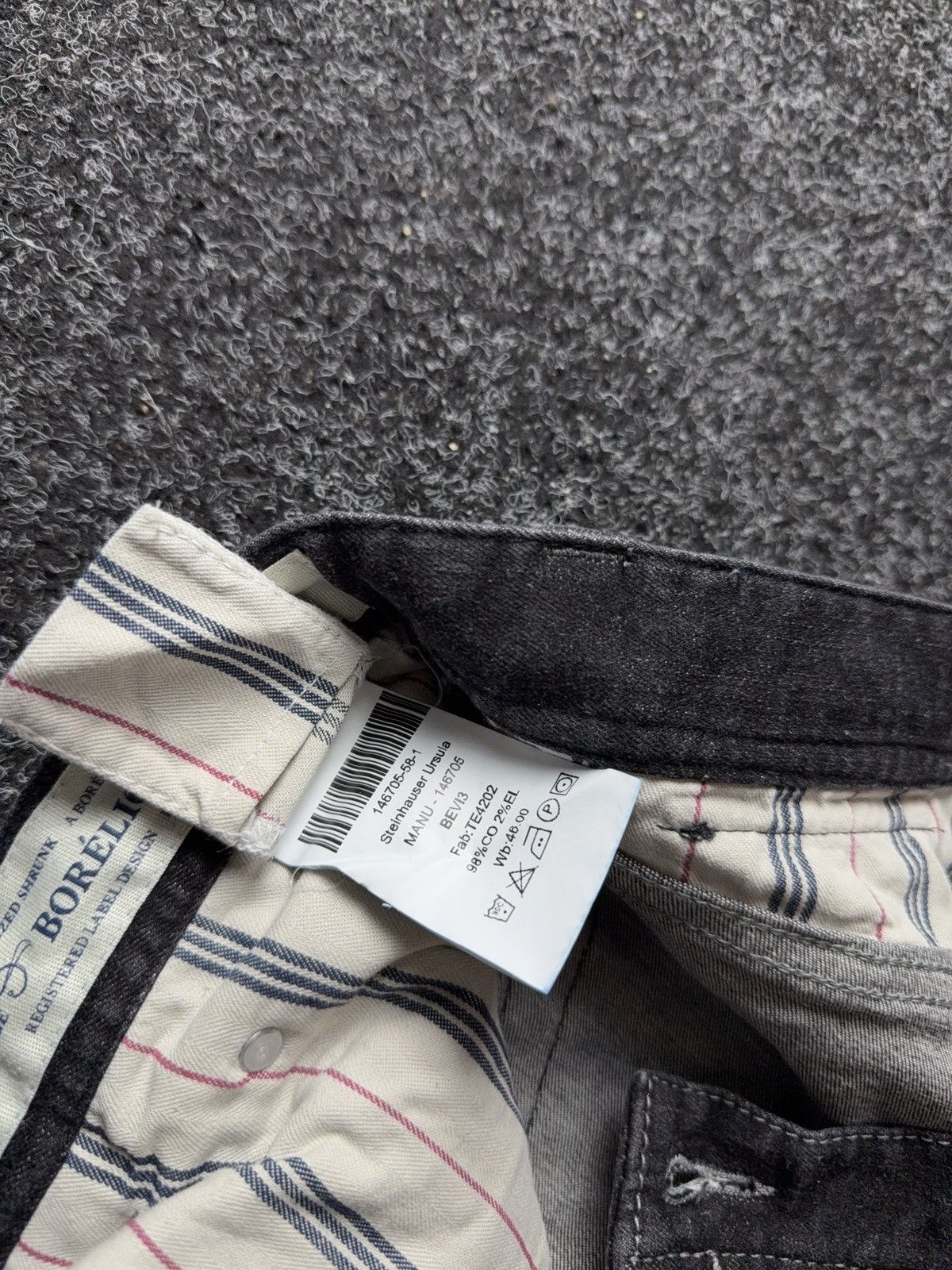 Vintage Luxury Avant Garde Borelio Black Straight Leg Denim Jeans Size US 33 - 9 Thumbnail